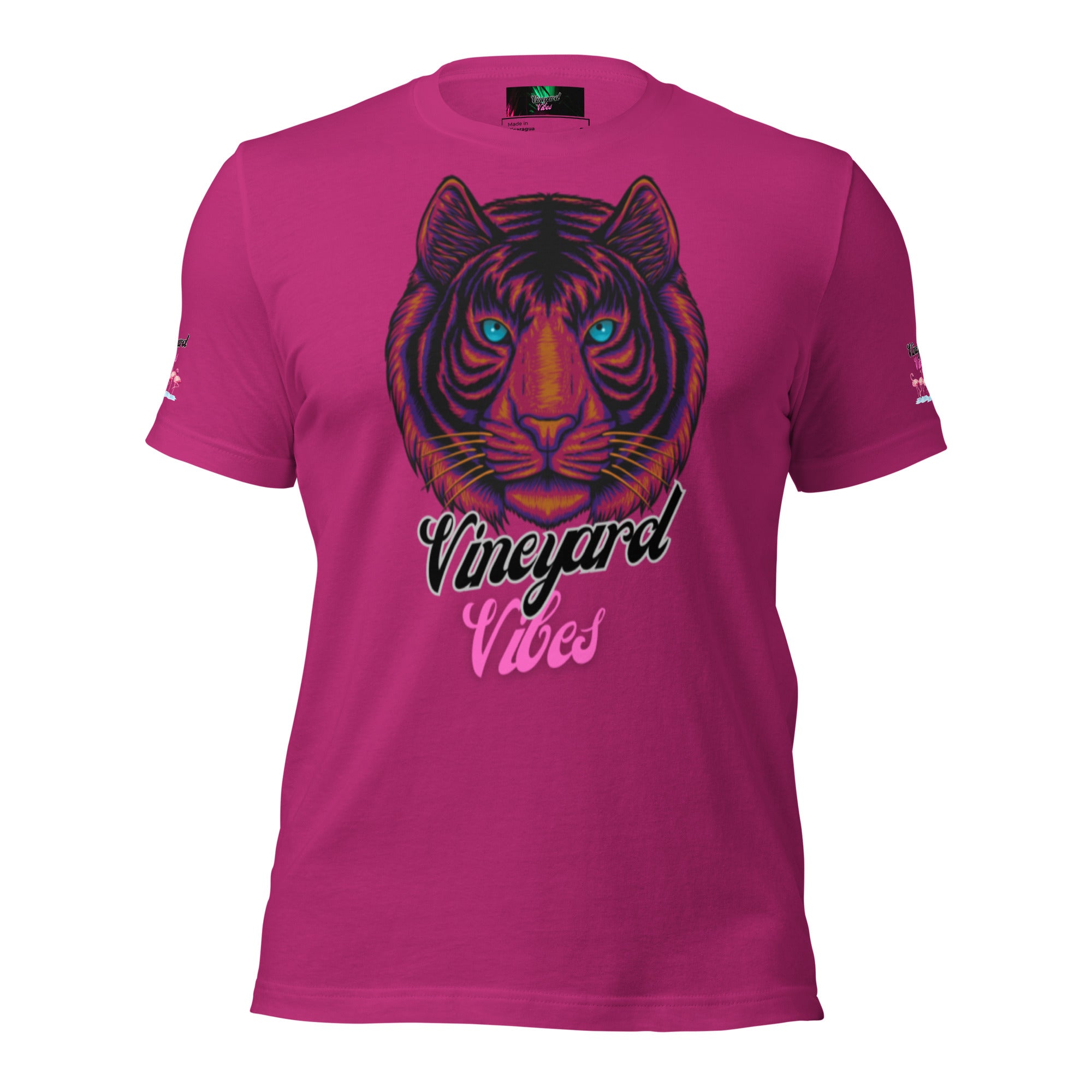 Vineyard Vibes Brand Of The Brave Pink Tiger - Unisex t-shirt
