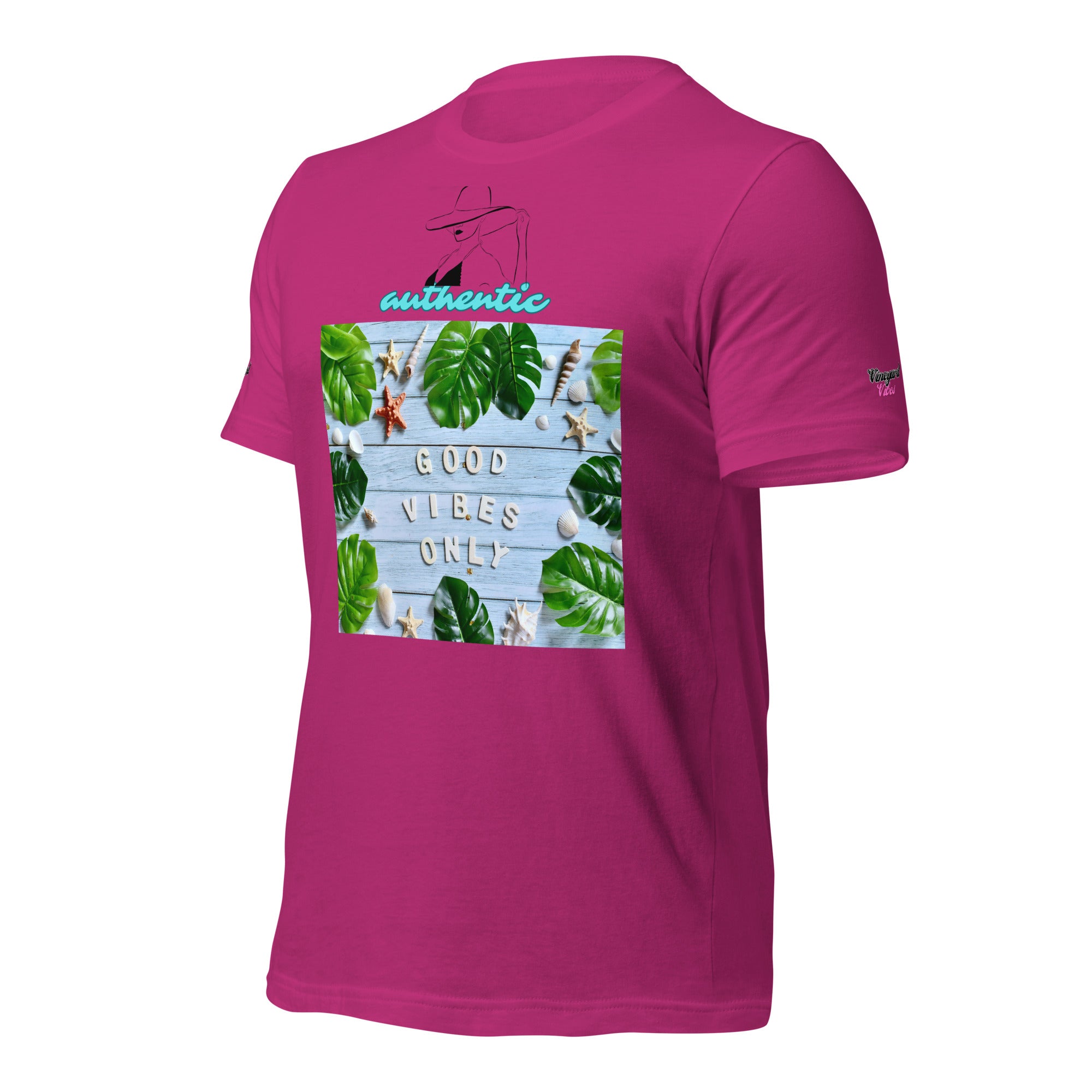 Vineyard Vibes Green Leaf Good Vibes Unisex t-shirt