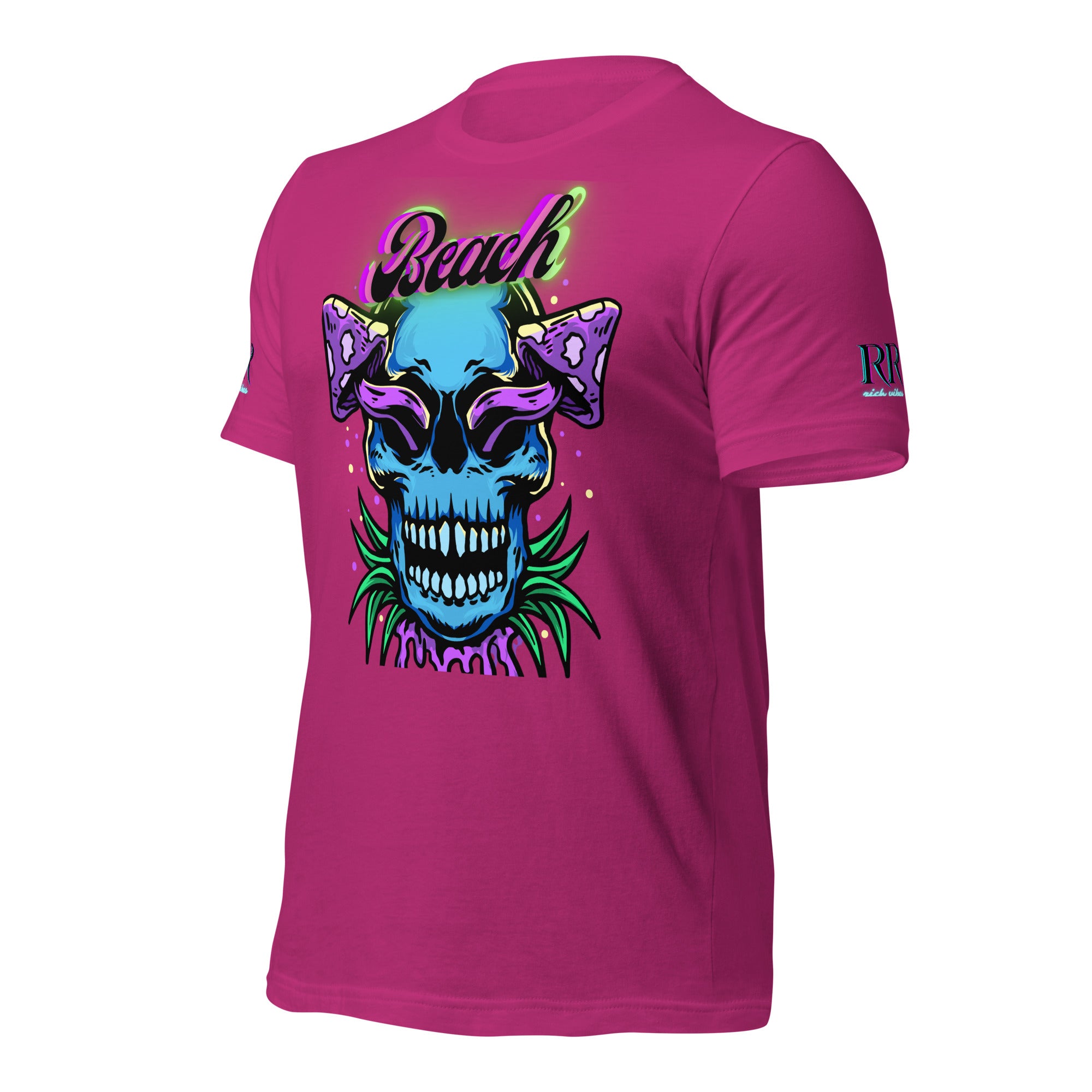 Brand Of The Brave Purple Shroom Skull Vibes - Unisex t-shirt