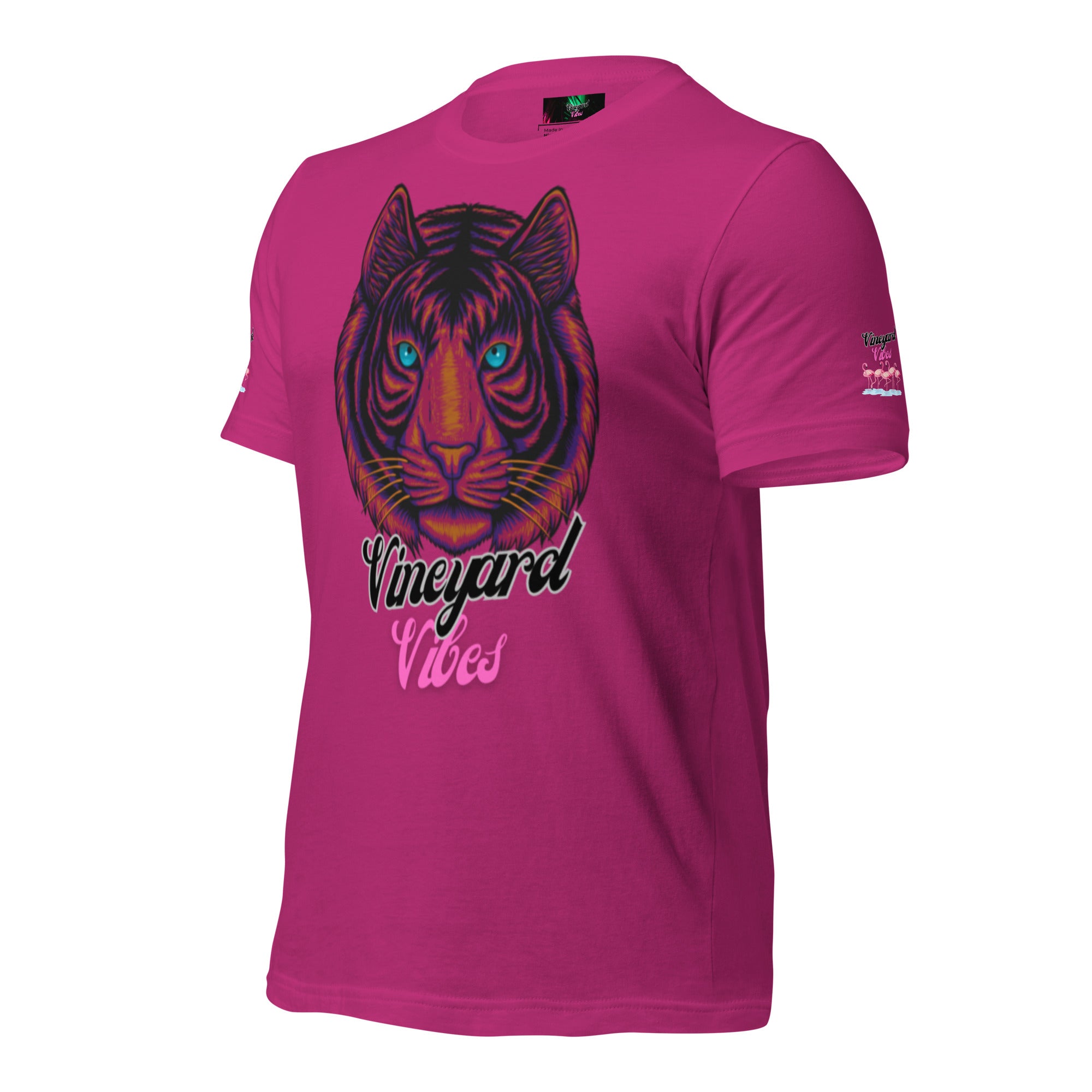 Vineyard Vibes Brand Of The Brave Pink Tiger - Unisex t-shirt