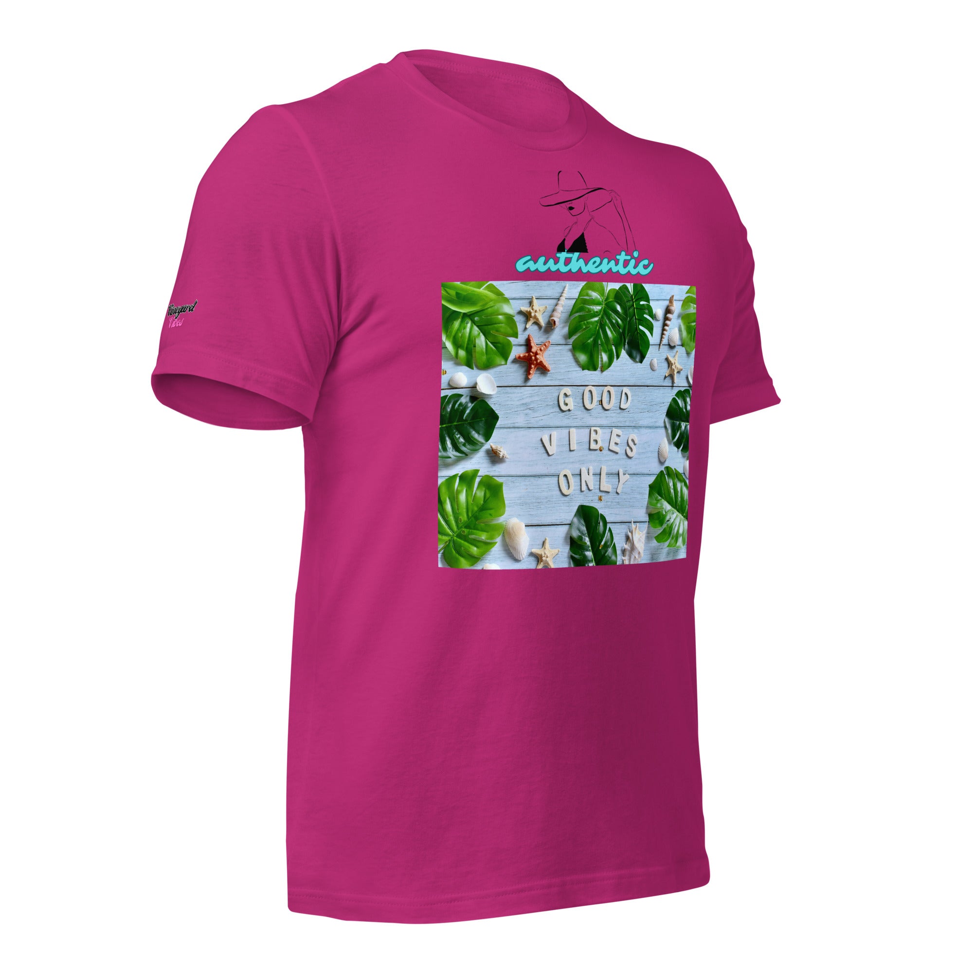 Vineyard Vibes Green Leaf Good Vibes Unisex t-shirt