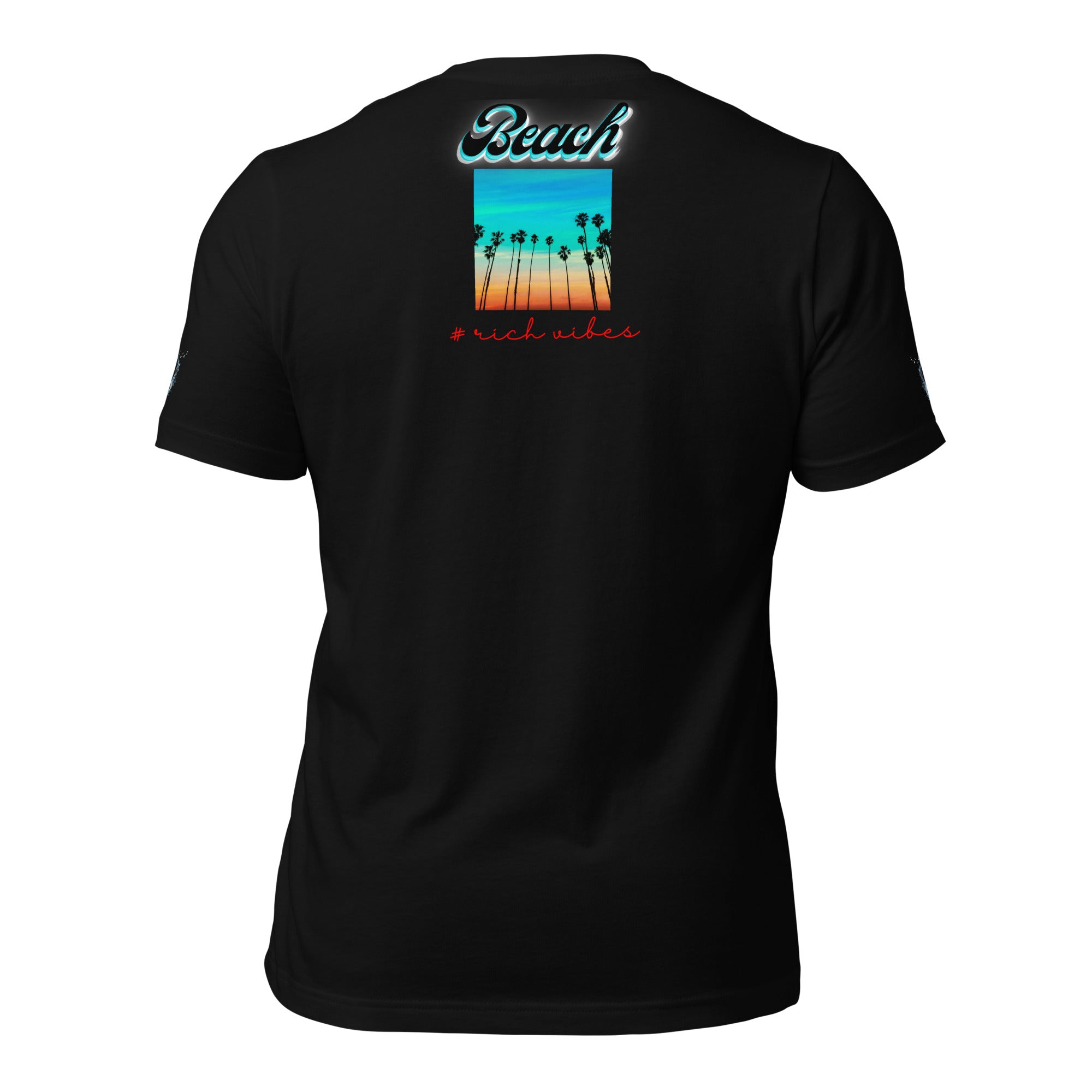 RV Rich Drip Multi Colored Beach Sunset Drip - Unisex t-shirt
