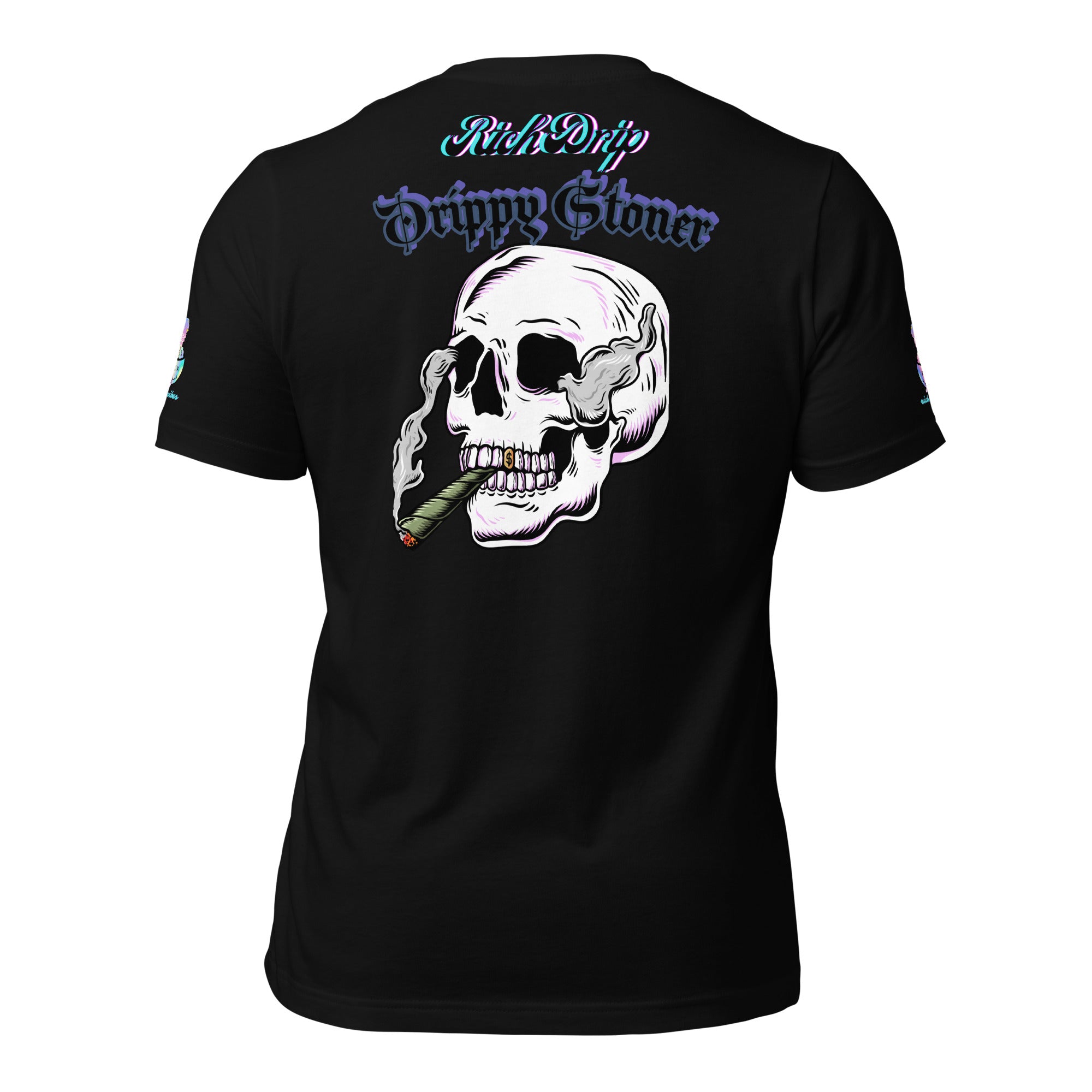 Rich Drip Drippy Stoner Back 2.0 - Unisex t-shirt Black
