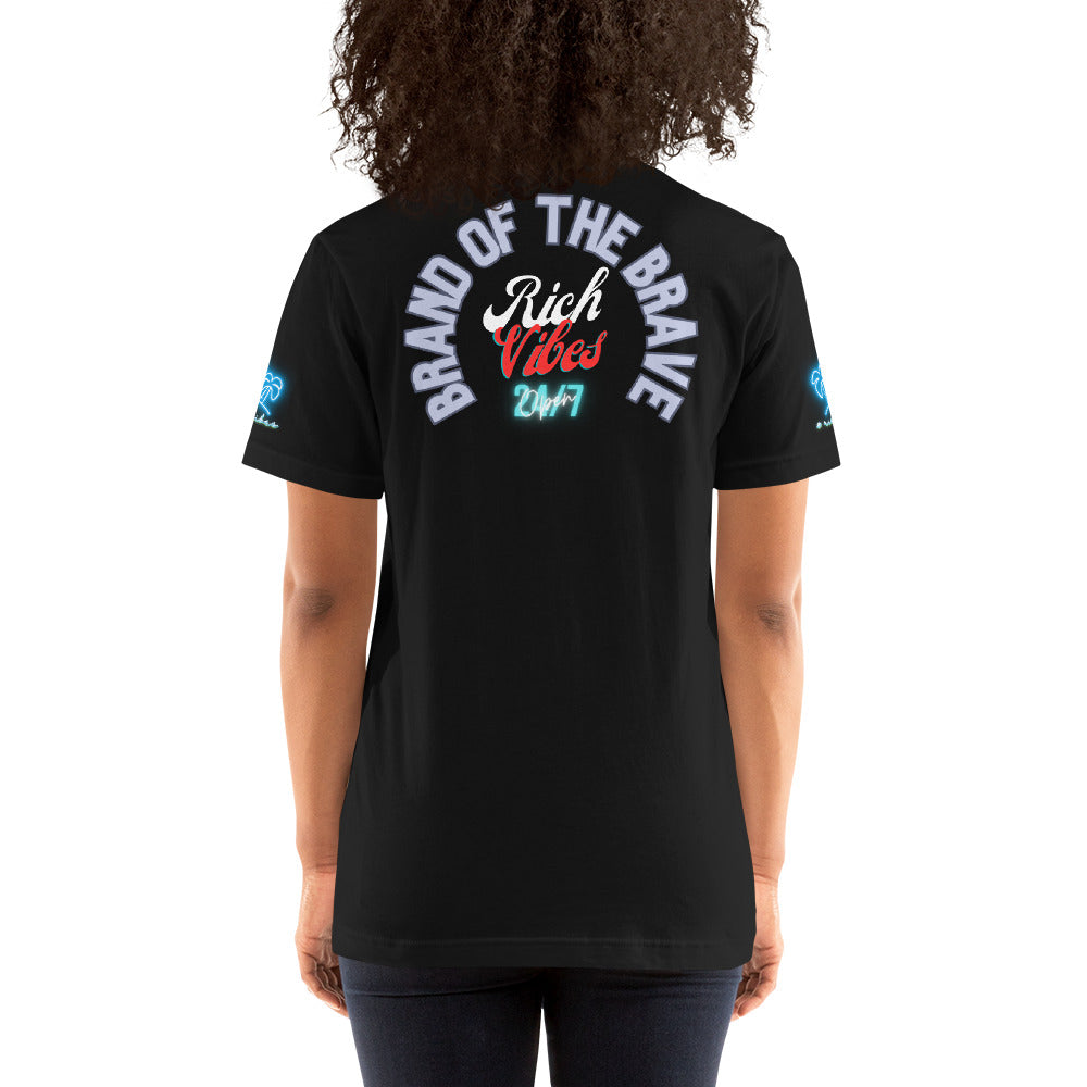 Rich Vibes Motor Sport Miami White Rari Black - Unisex t-shirt