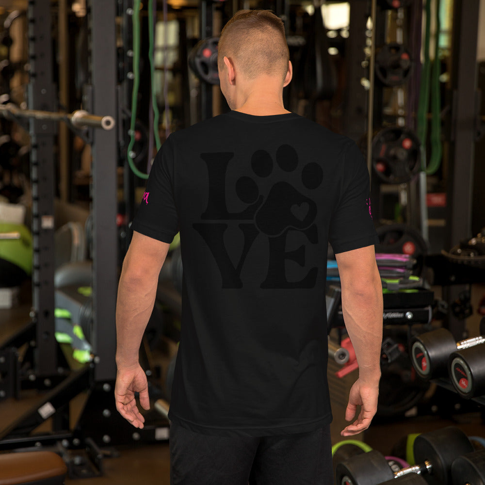 Vineyard Vibes Tropical Pink Print Diva Kiss - Unisex t-shirt Black