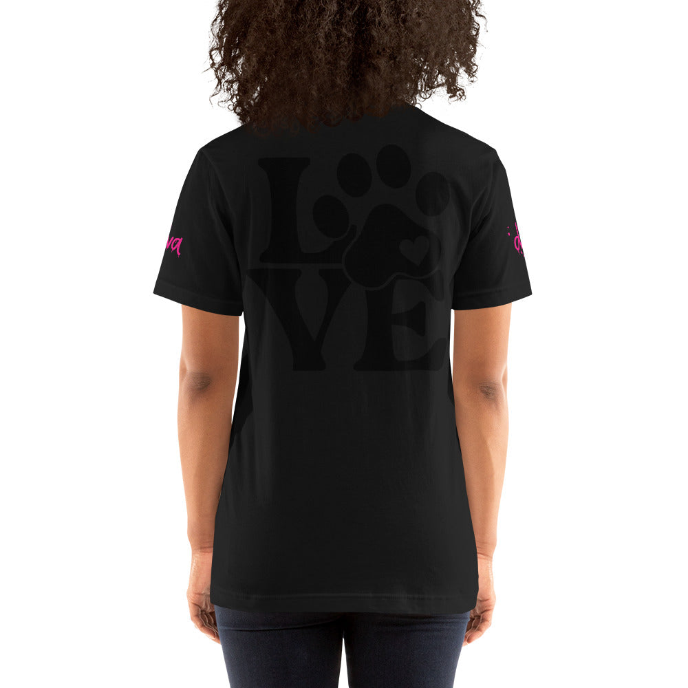 Vineyard Vibes Pink Palm Tree Print Diva Kiss - Unisex t-shirt