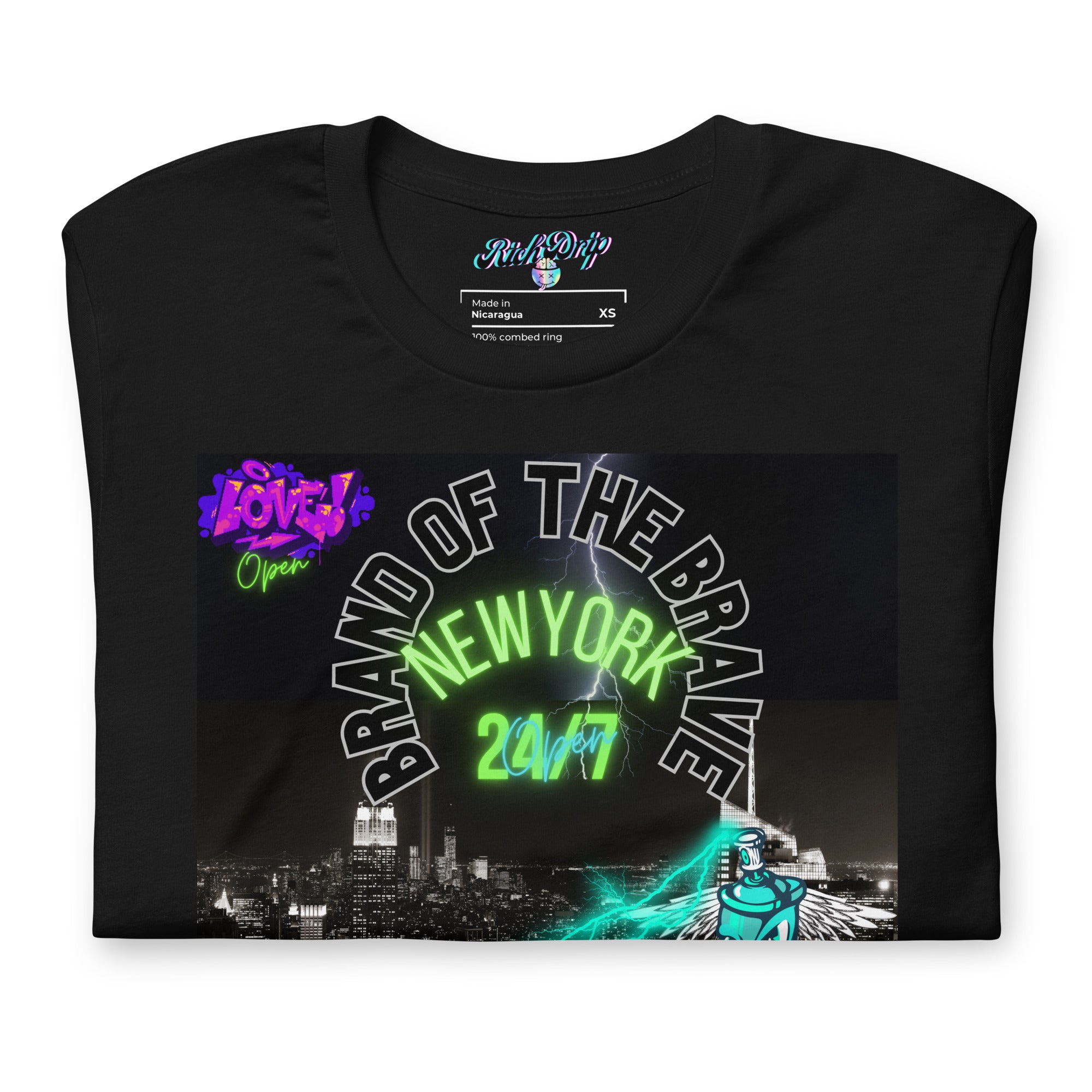 Rich Drip Brand Of The Brave NYC 24/7 - Unisex t-shirt