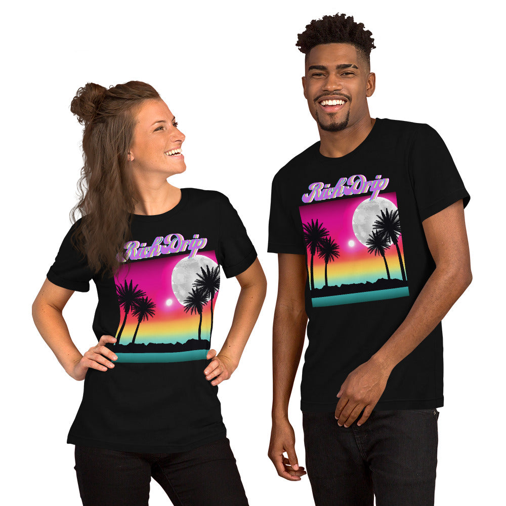 Rich Vibes Purple Sunset Rich Drip 1.0 - Unisex t-shirt