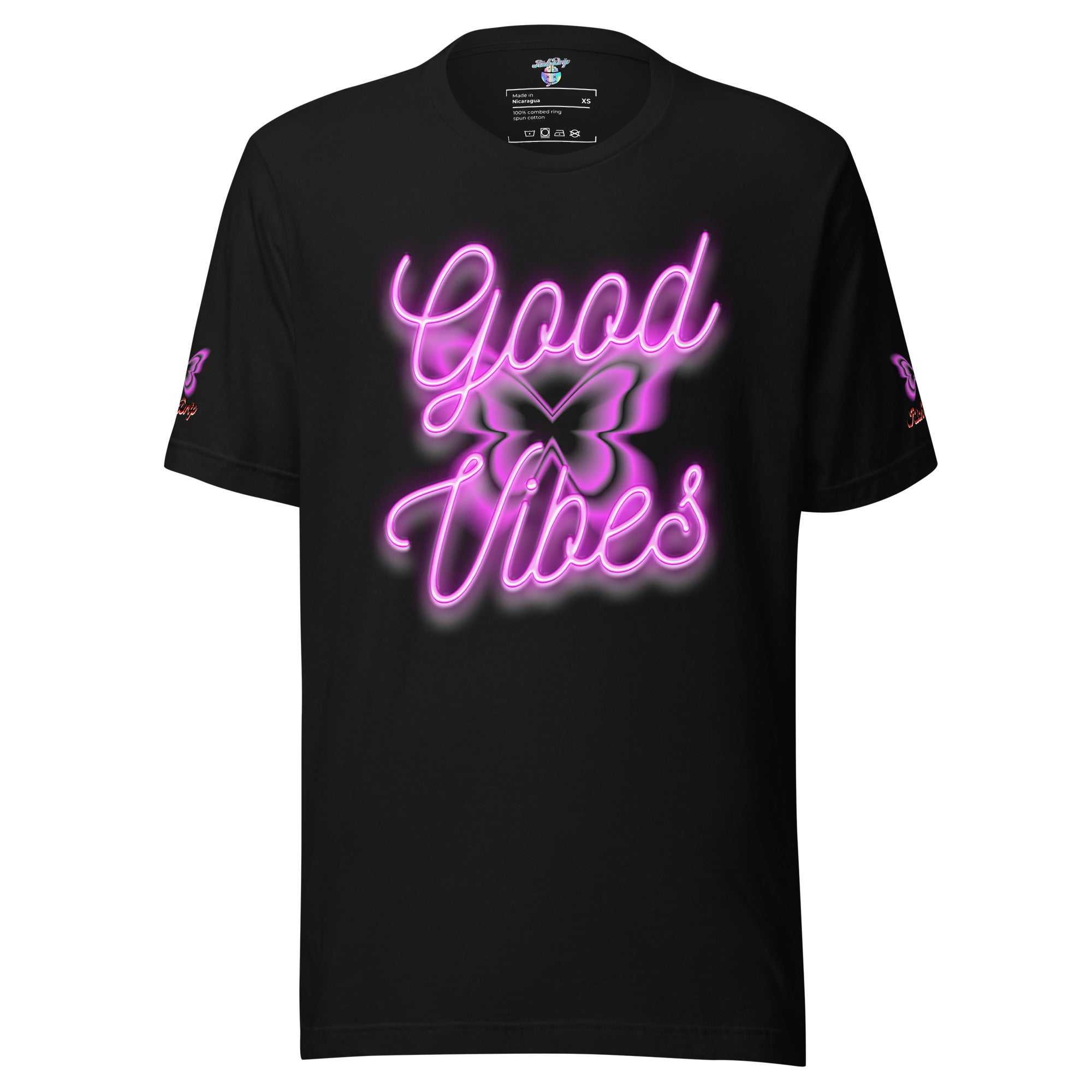 Rich Good Vibes Purple ButterFly "Enjoy Every Moment" - Unisex t-shirt