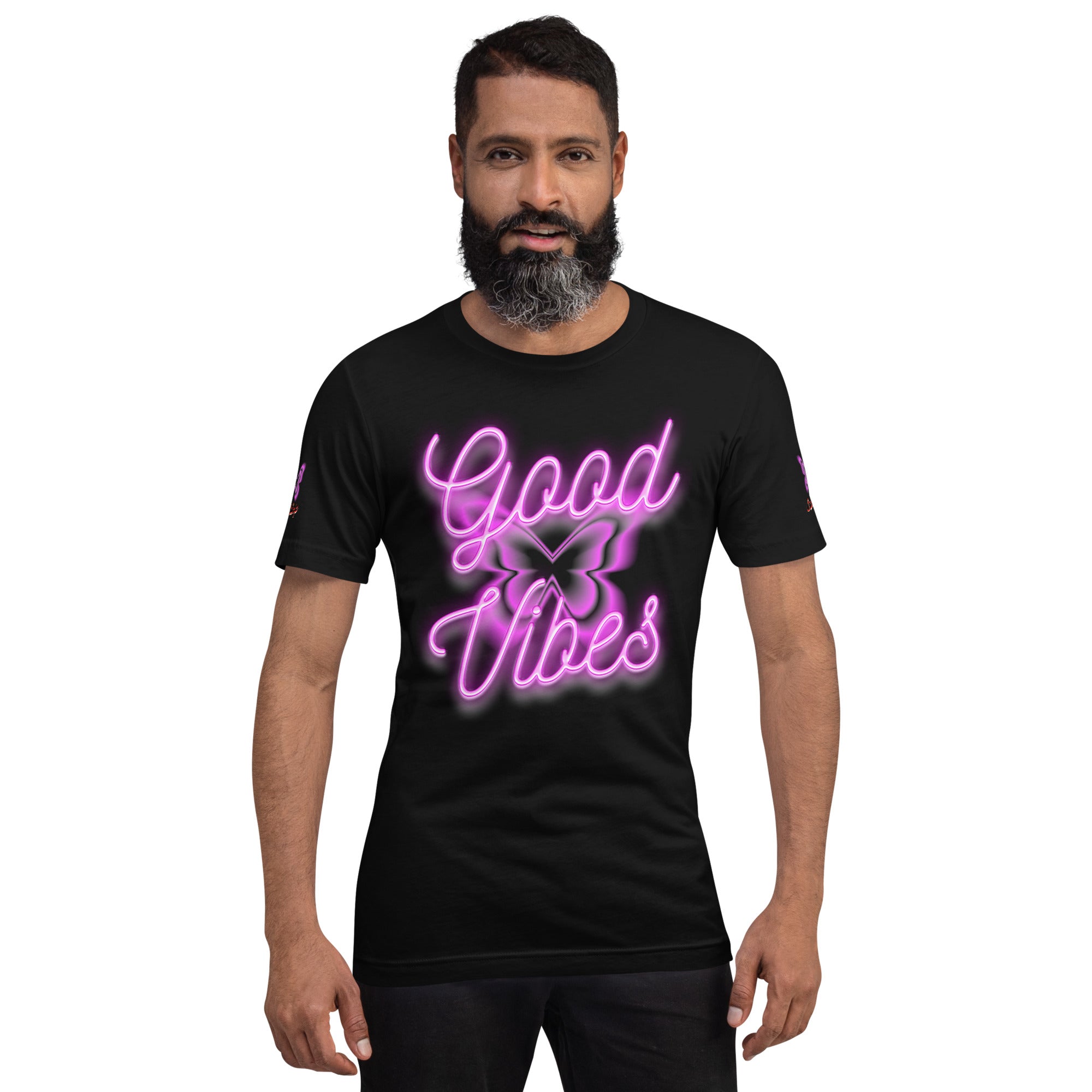 Rich Good Vibes Purple ButterFly "Enjoy Every Moment" - Unisex t-shirt