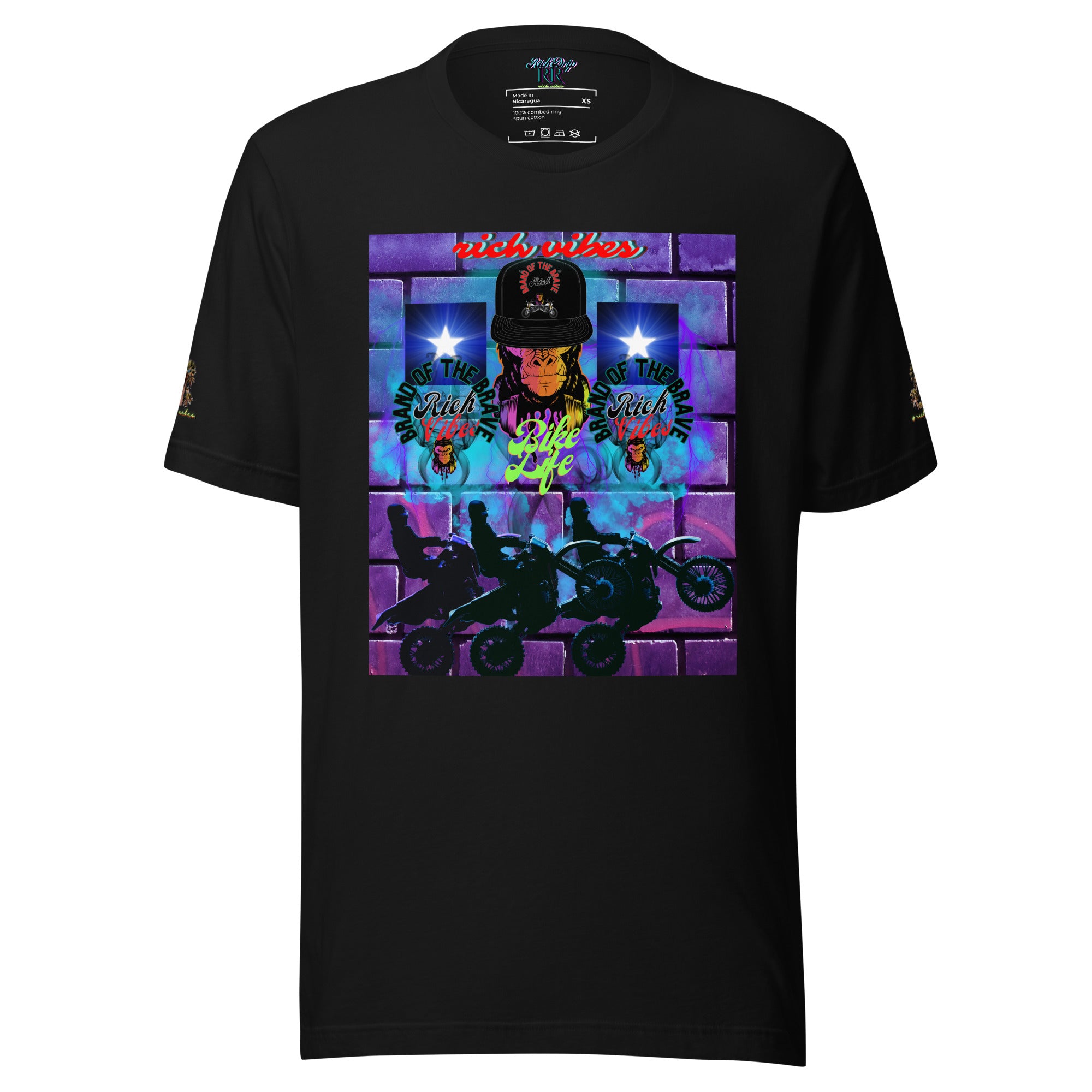 Rich Vibes Purple Brick Volt Bike Life 1.0 - Unisex t-shirt