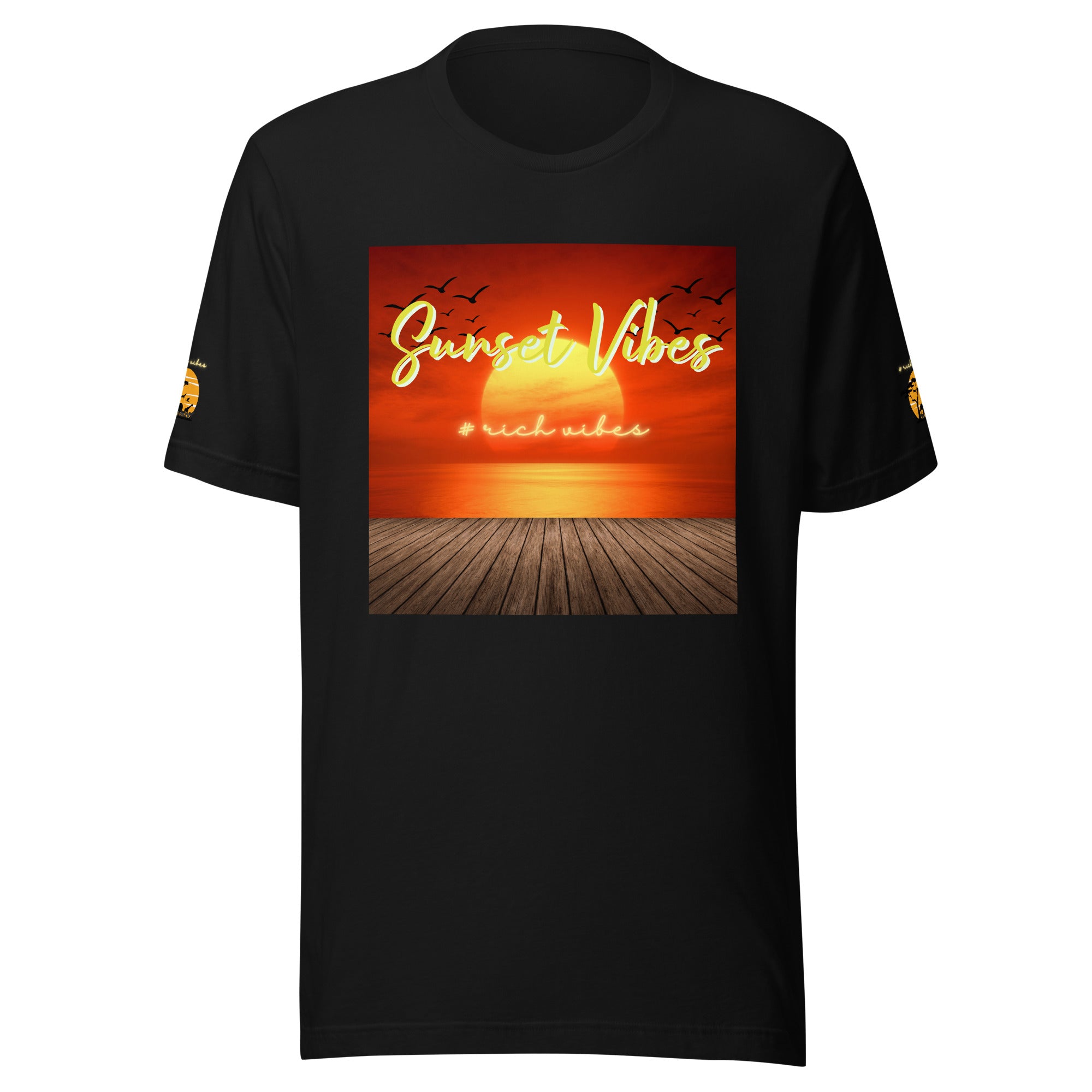 Rich Vibes Africa Sunset Vibes - Unisex t-shirt Black
