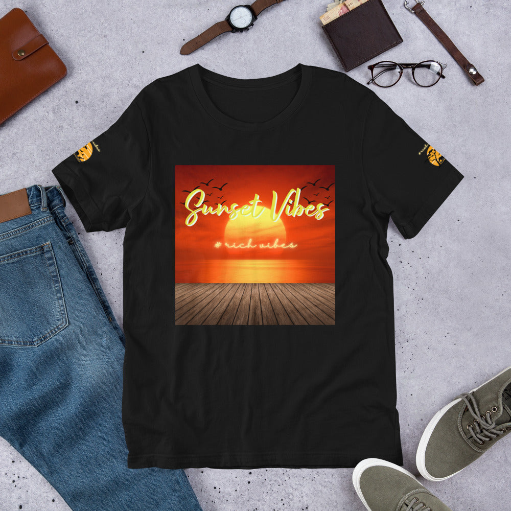 Rich Vibes Africa Sunset Vibes - Unisex t-shirt Black