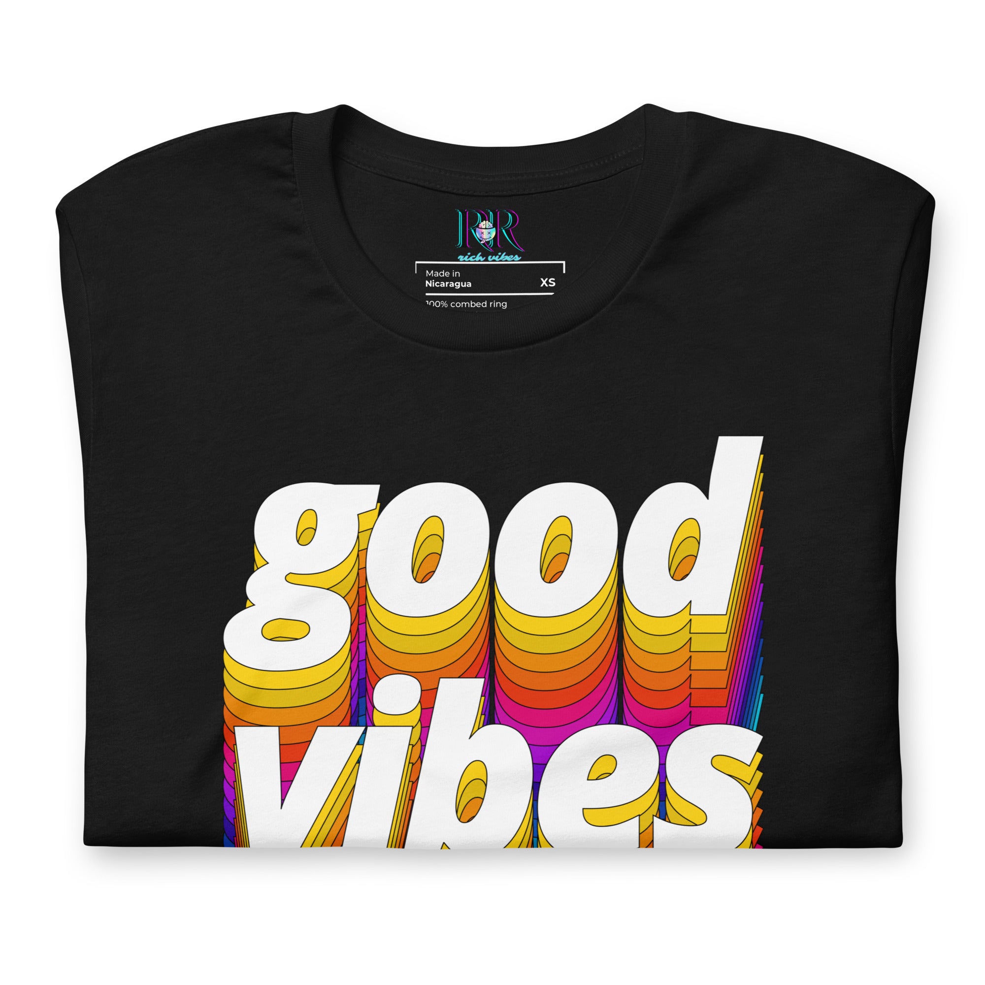 Rich Drip Good Vibes Multi Colored Circle 1.0 - Unisex t-shirt