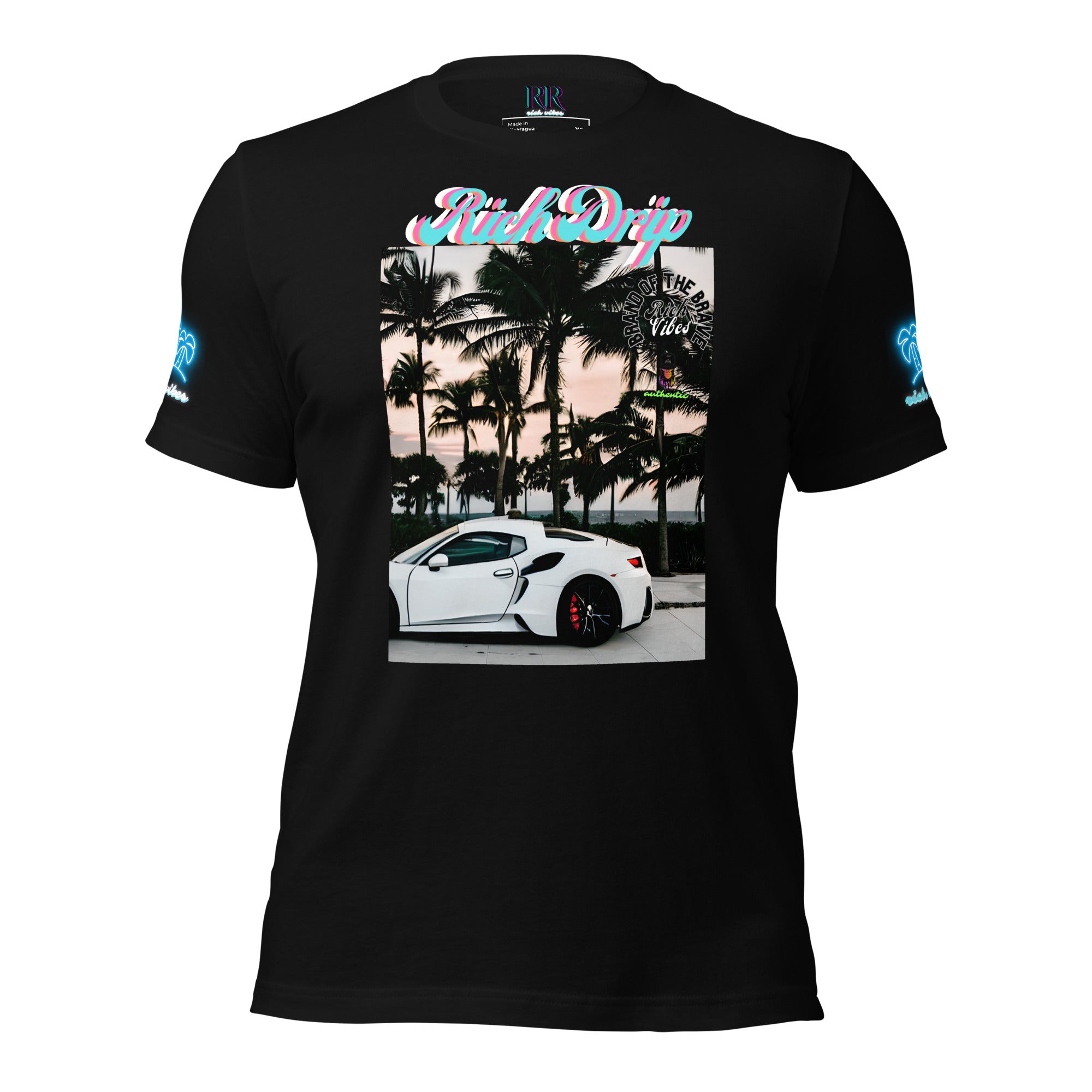 RV Rich Drip Brand Of The Brave Windy Palms White Motor Sport - Unisex t-shirt