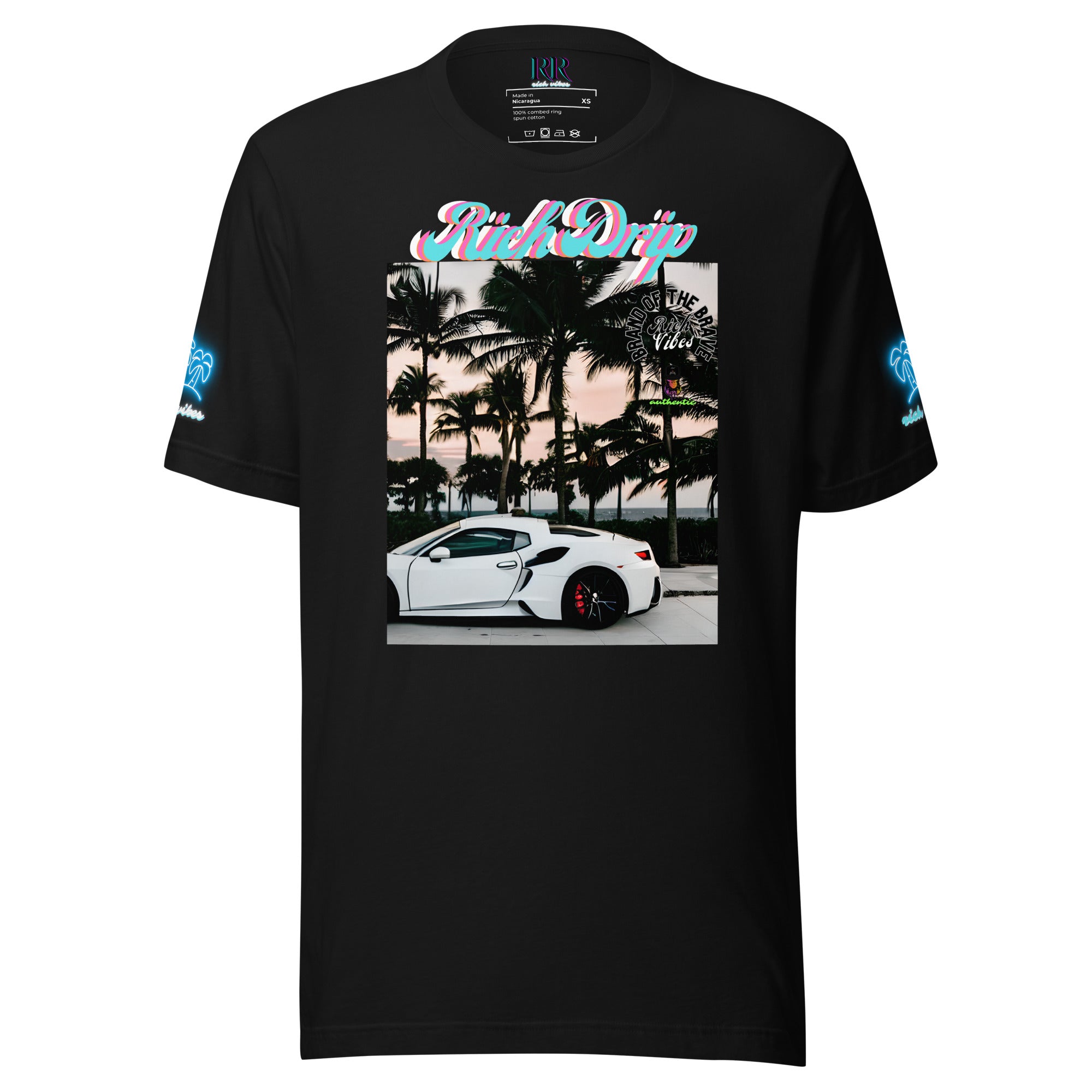 RV Rich Drip Brand Of The Brave Windy Palms White Motor Sport - Unisex t-shirt