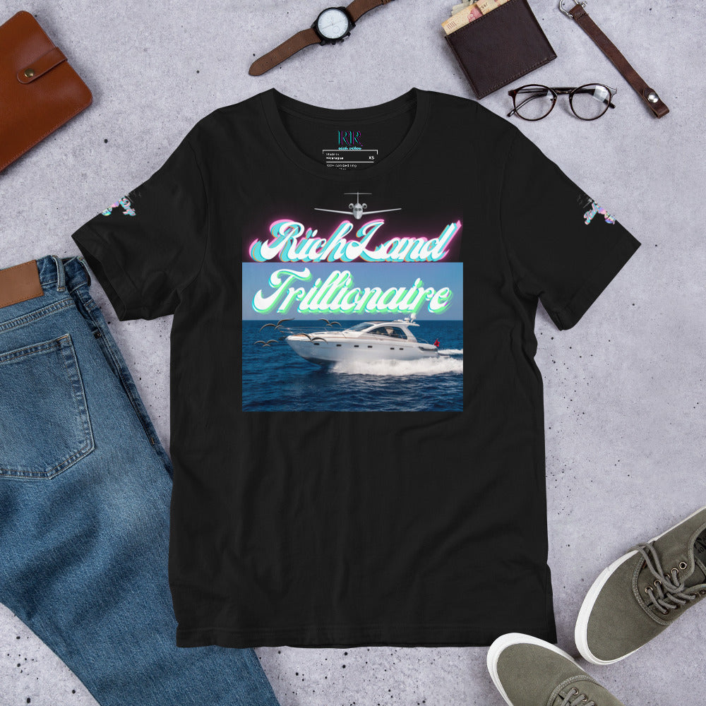 Rich Drip Rich Land Trillionaire Work Hard Play Hard 24/7 - Unisex t-shirt