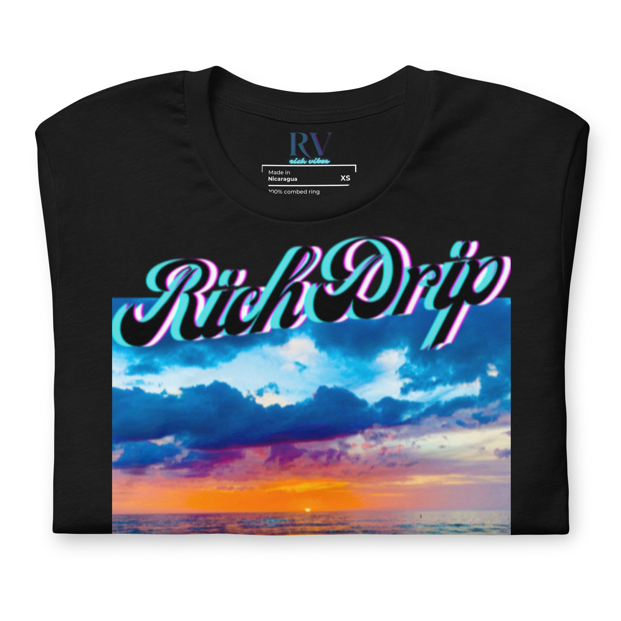 Rich Drip Good Vibes Blue Sunset - SubUnisex t-shirt