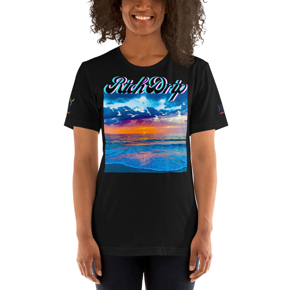 Rich Drip Str8 Good Vibes Blue Sunset - SubUnisex t-shirt