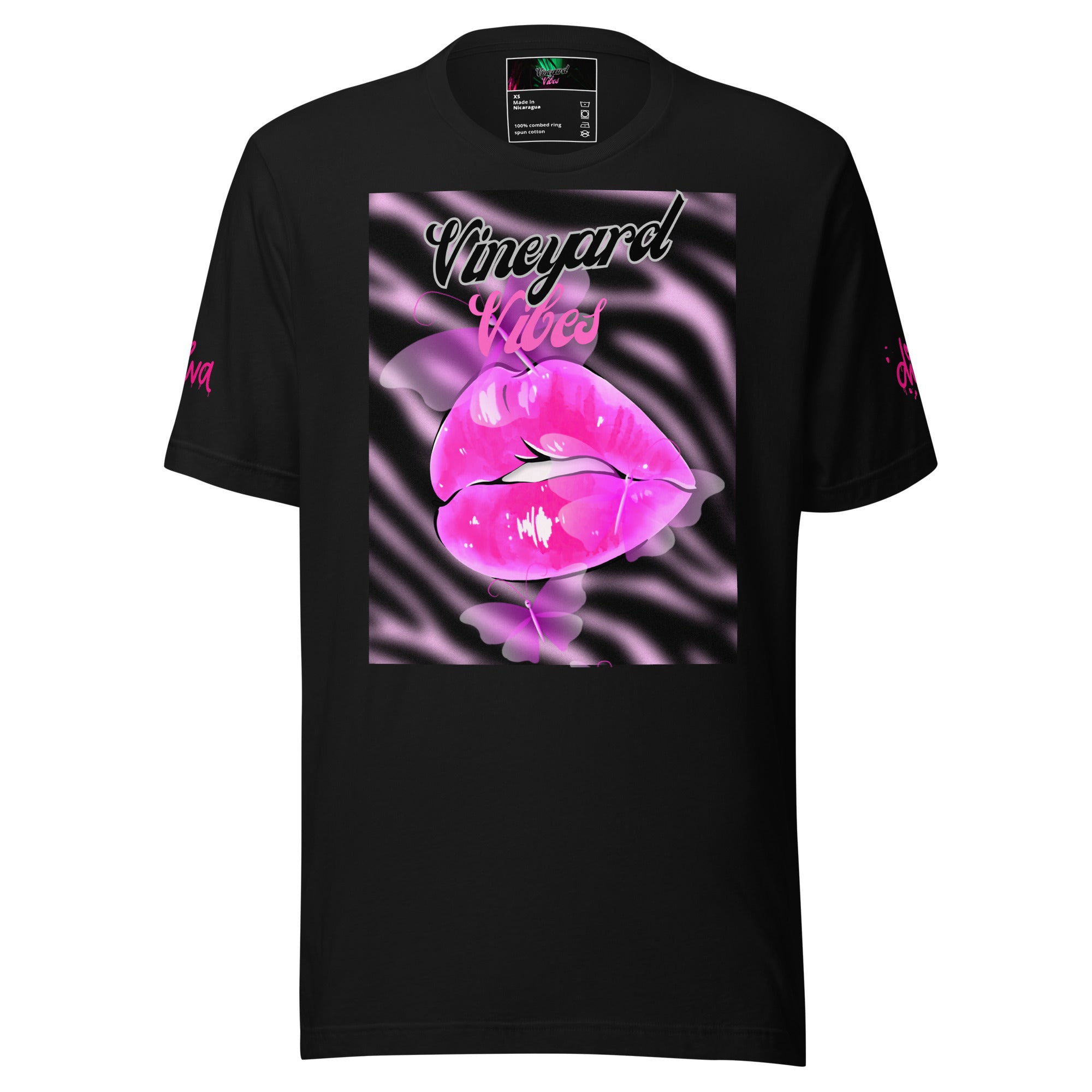 Vineyard Vibes Pink Print Diva Kiss - Unisex t-shirt