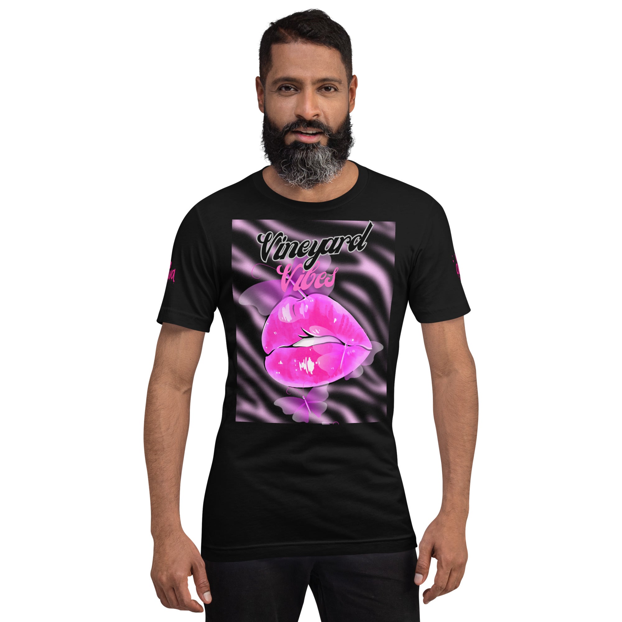 Vineyard Vibes Pink Print Diva Kiss - Unisex t-shirt