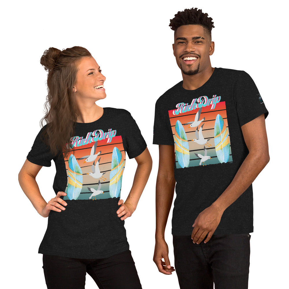 Rich Drip Surf Board Walk - Unisex t-shirt