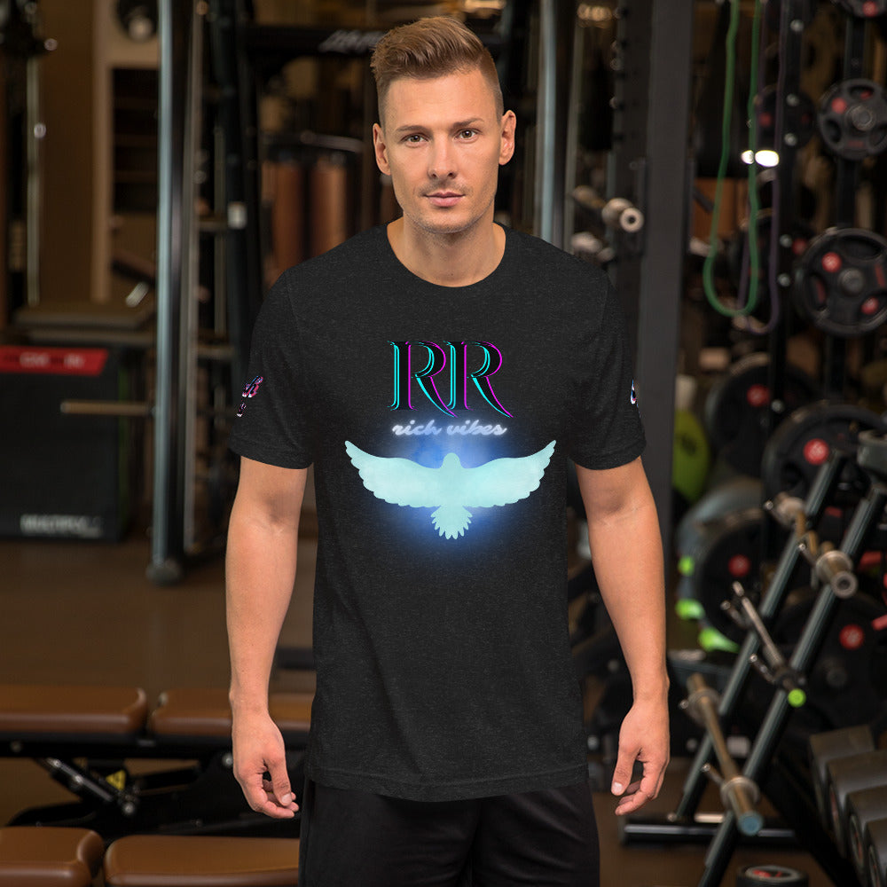 Rich Vibes RR Beach Vibes Glowing Dove - Unisex t-shirt