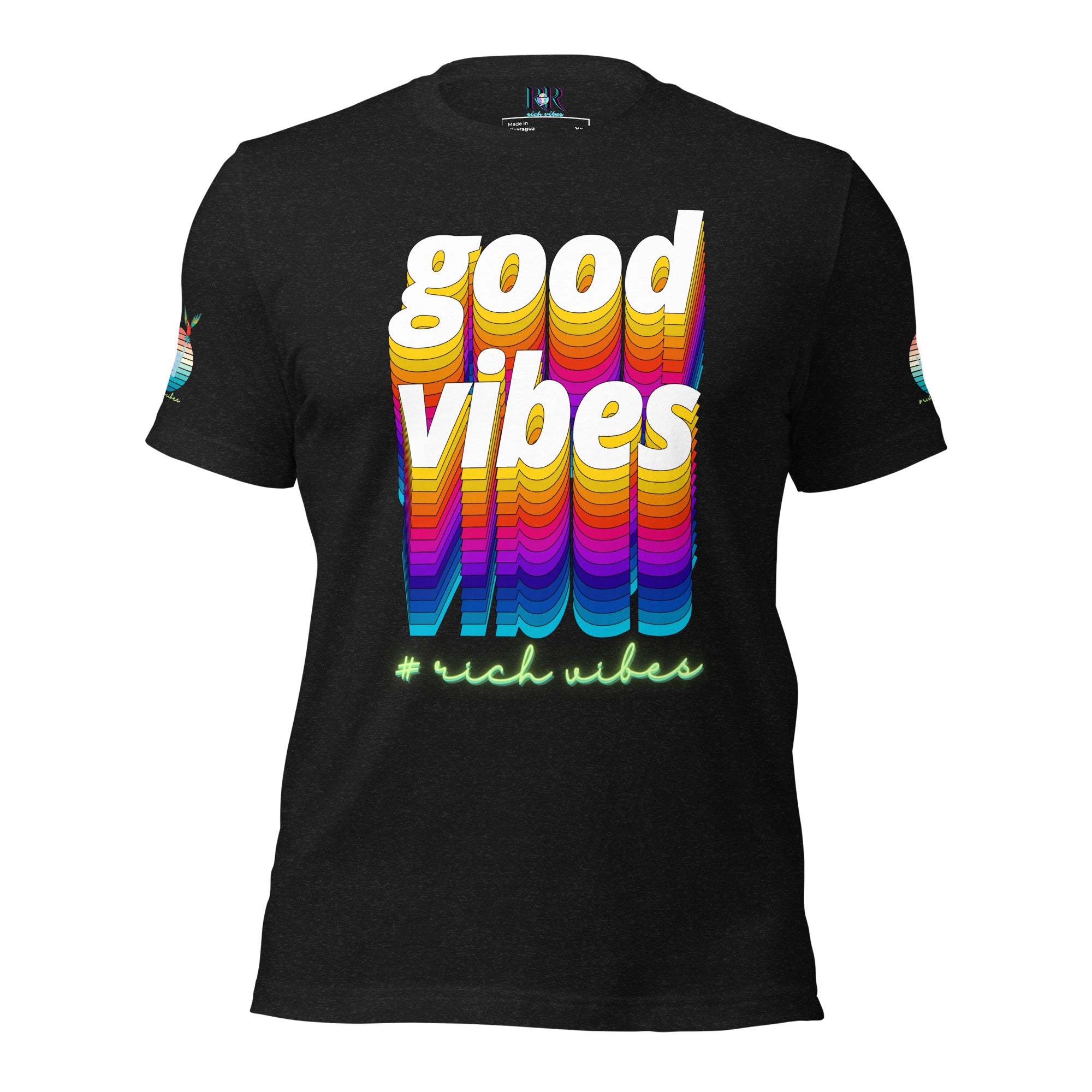 Rich Drip Good Vibes Multi Colored Circle 1.0 - Unisex t-shirt Royal Blue
