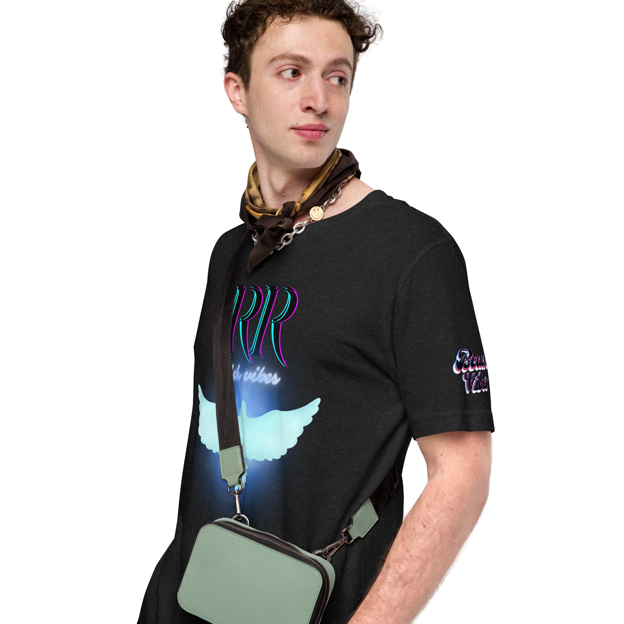 Rich Vibes RR Beach Vibes Glowing Dove - Unisex t-shirt