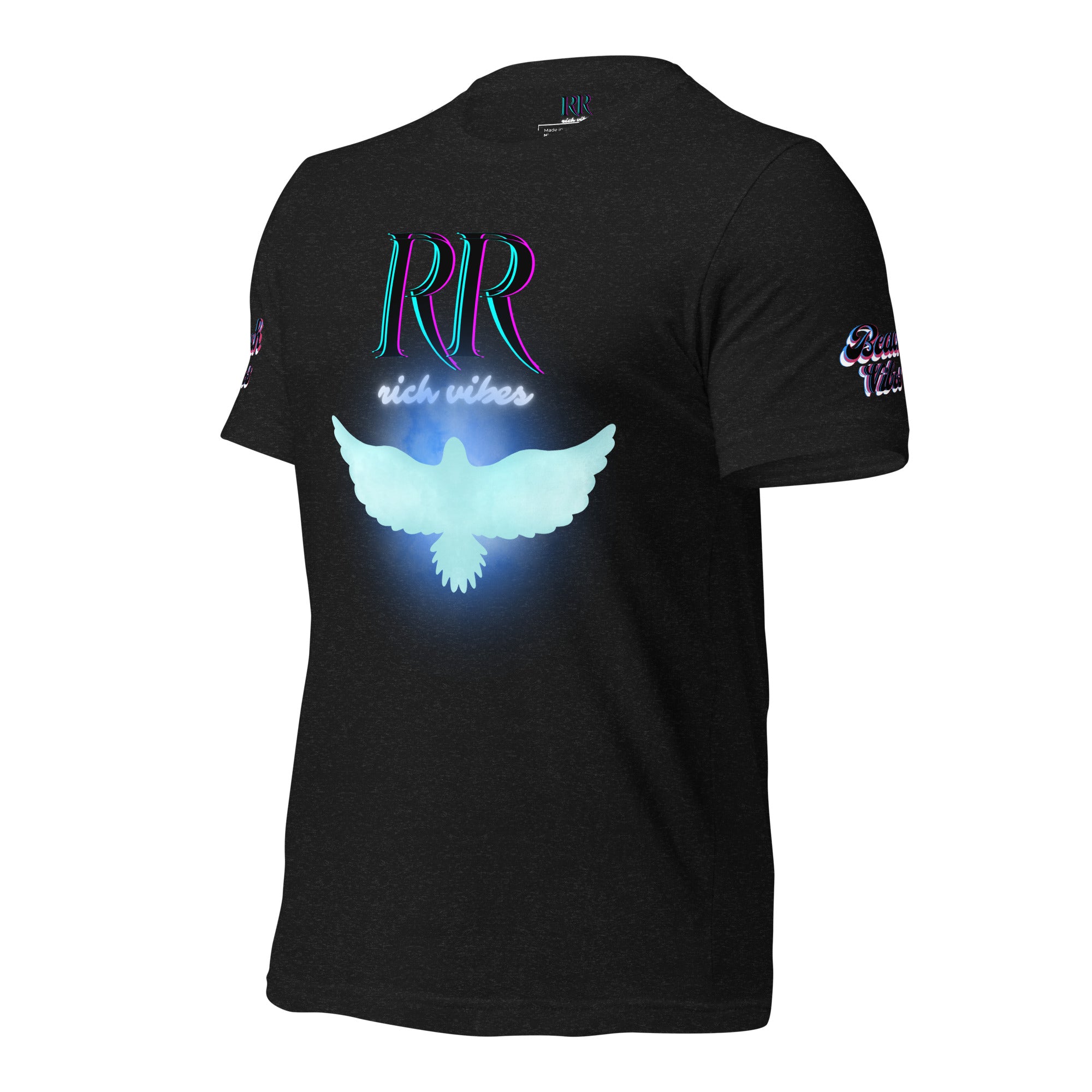 Rich Vibes RR Beach Vibes Glowing Dove - Unisex t-shirt