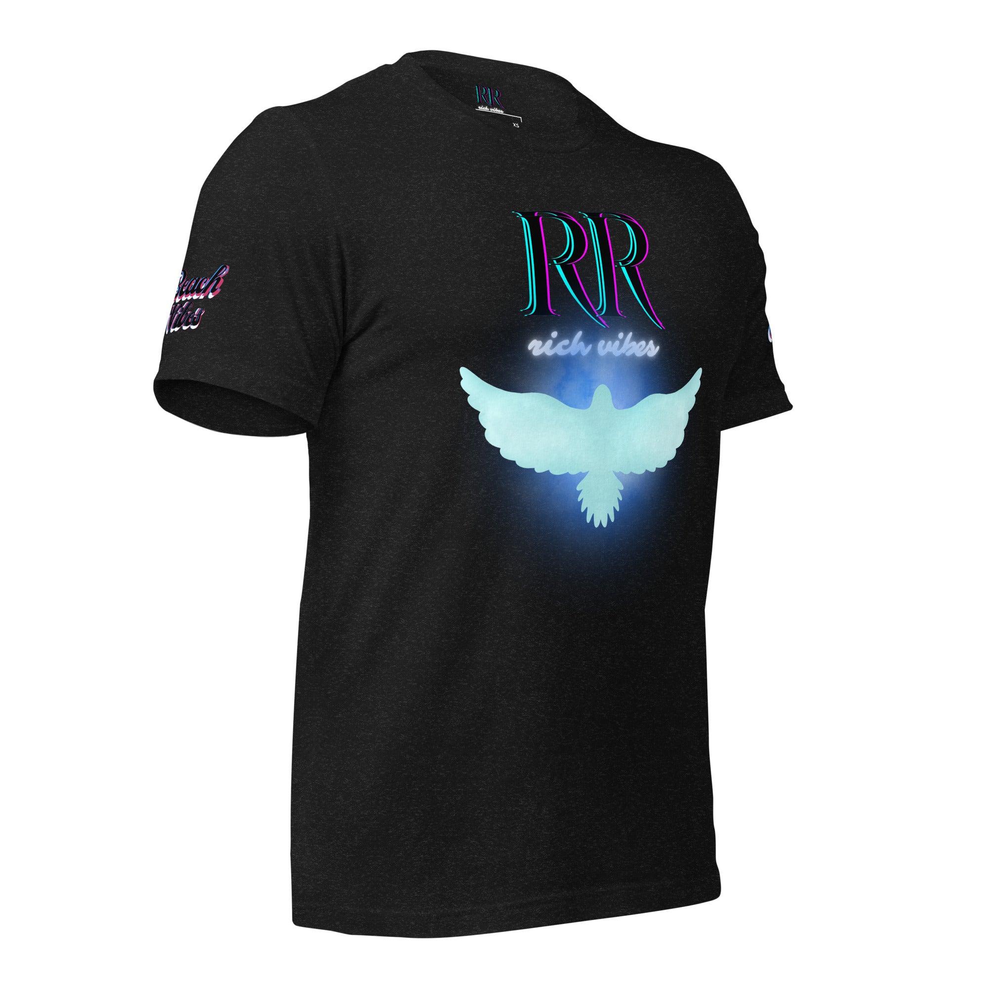 Rich Vibes RR Beach Vibes Glowing Dove - Unisex t-shirt