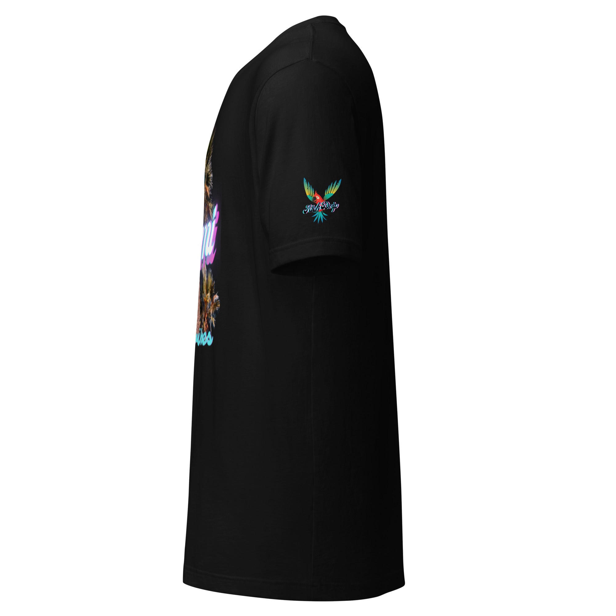 RV Rich Drip Miami Palm Tree Silhouette Black - Unisex t-shirt