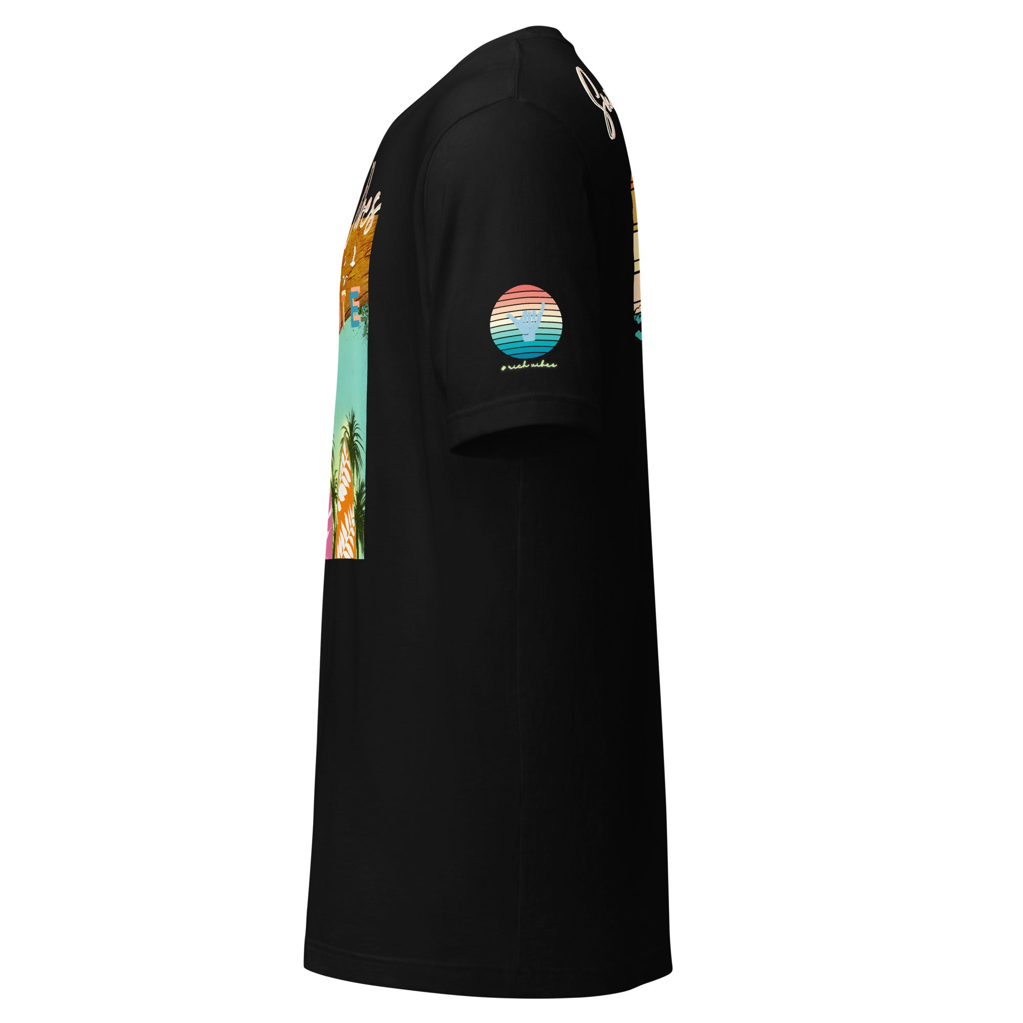 Sunset Vibes Beach Surf Creation 1.0 - Unisex t-shirt Black