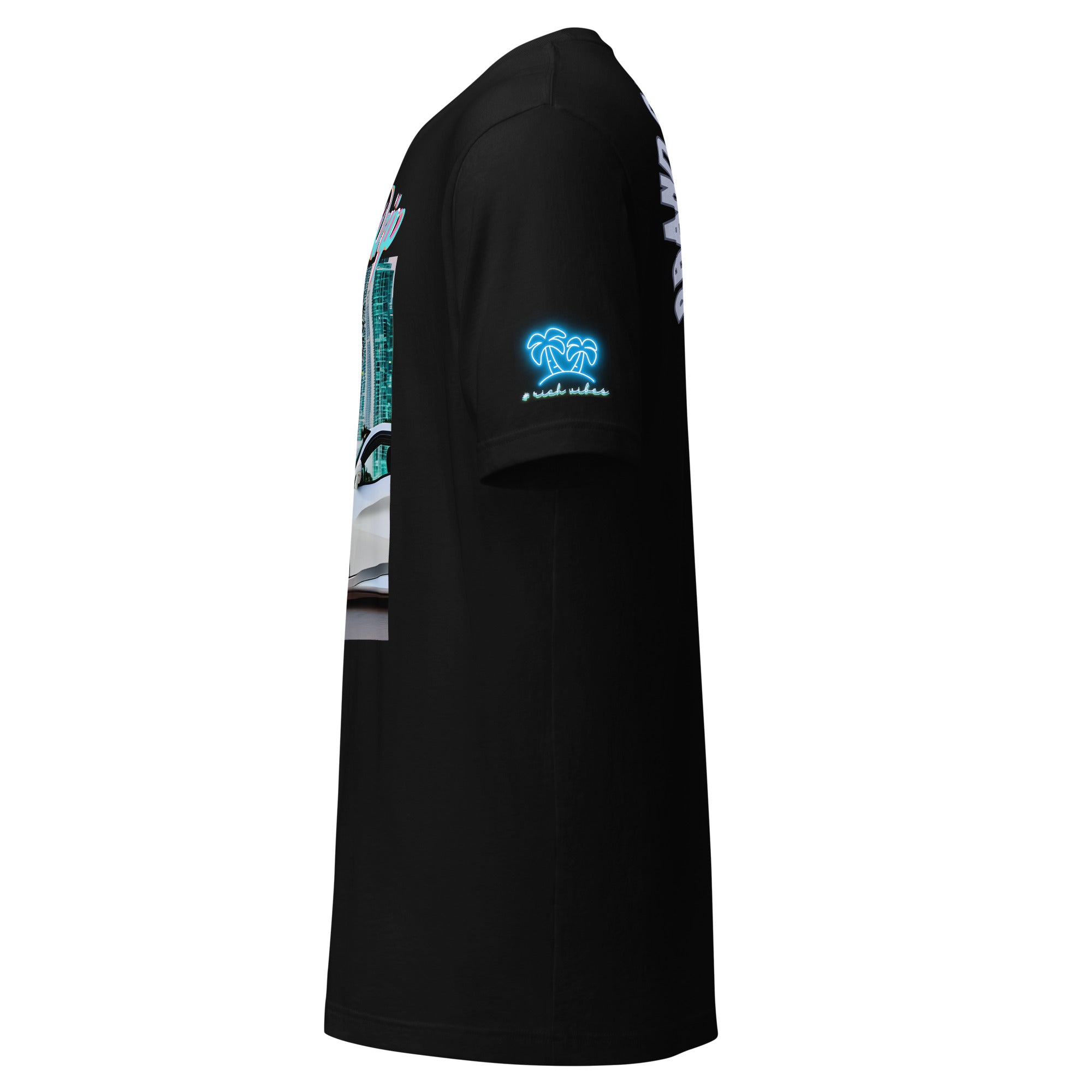 Rich Vibes Motor Sport Miami White Rari Black - Unisex t-shirt