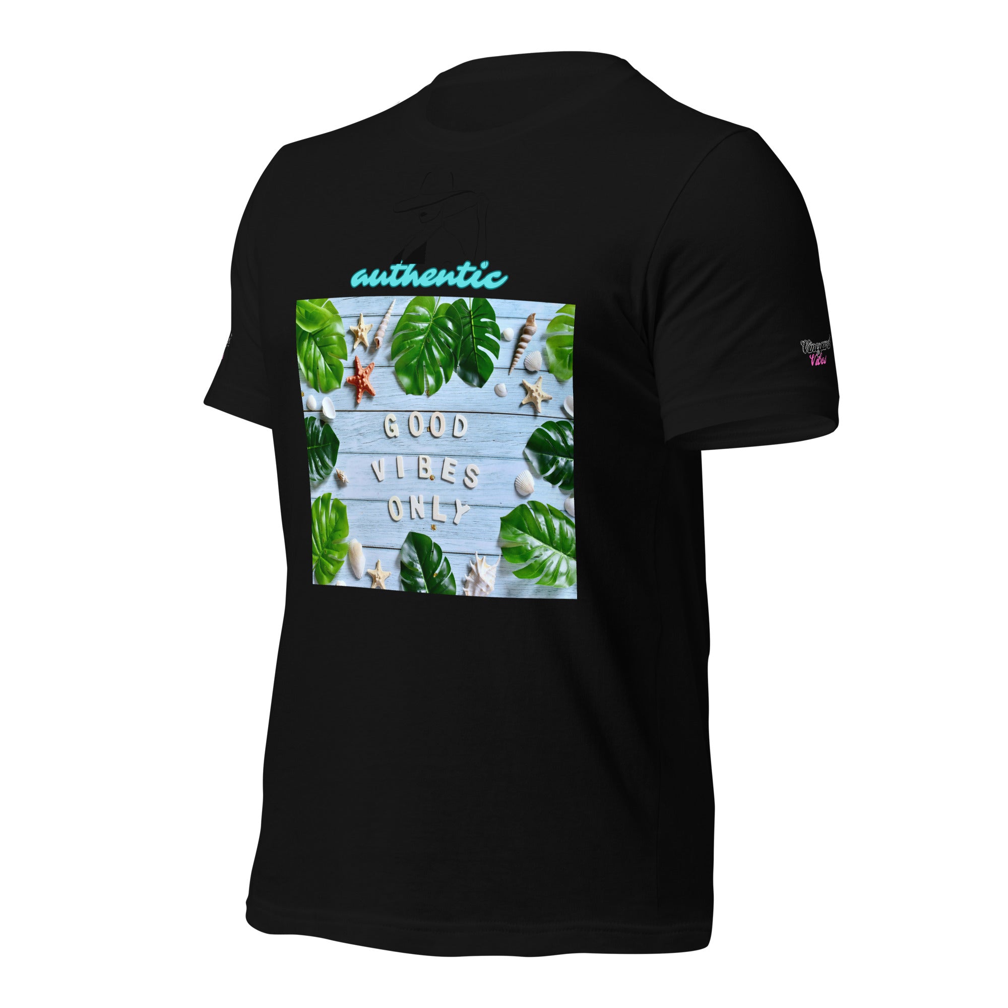 Vineyard Vibes Green Leaf Good Vibes Unisex t-shirt