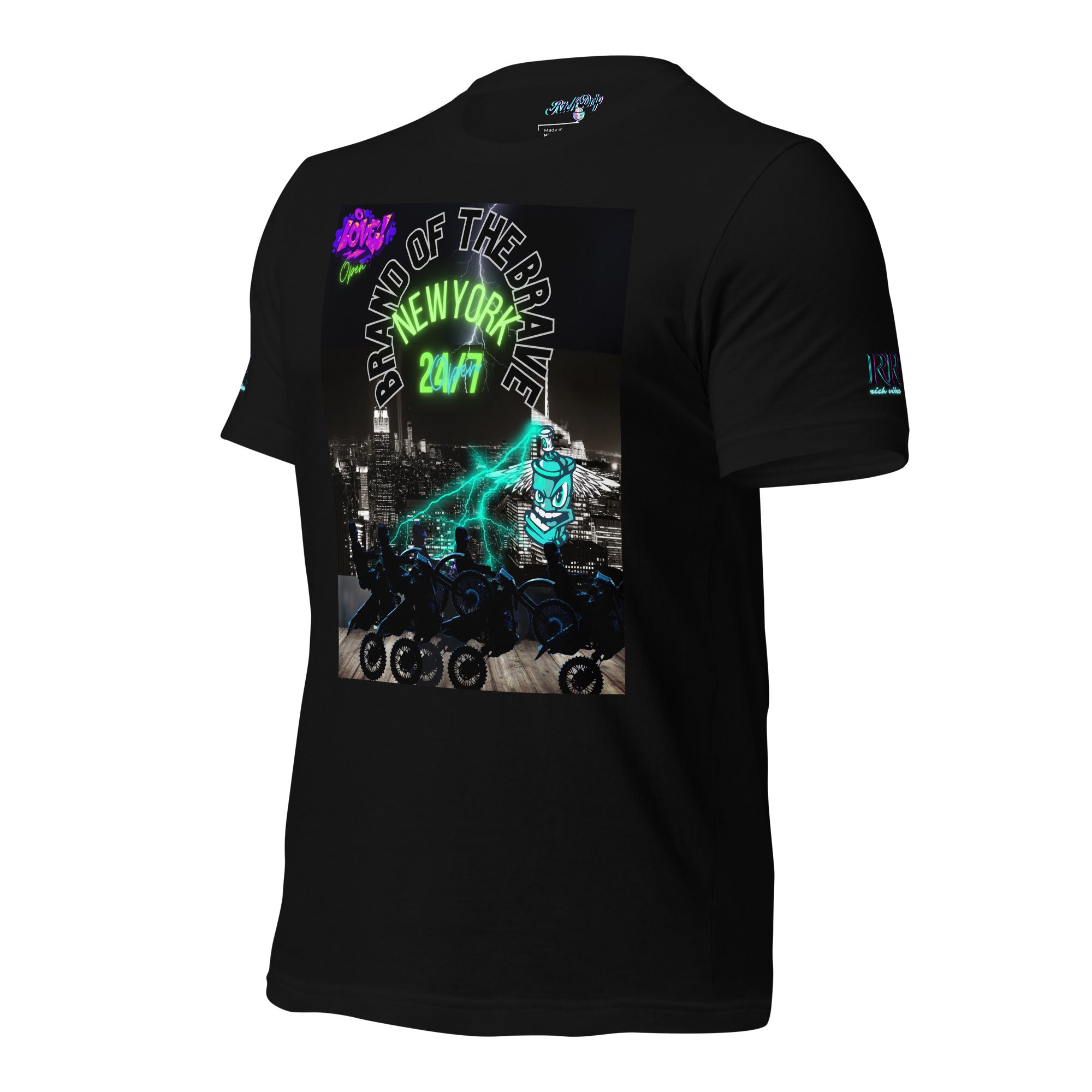 Rich Drip Brand Of The Brave NYC 24/7 - Unisex t-shirt