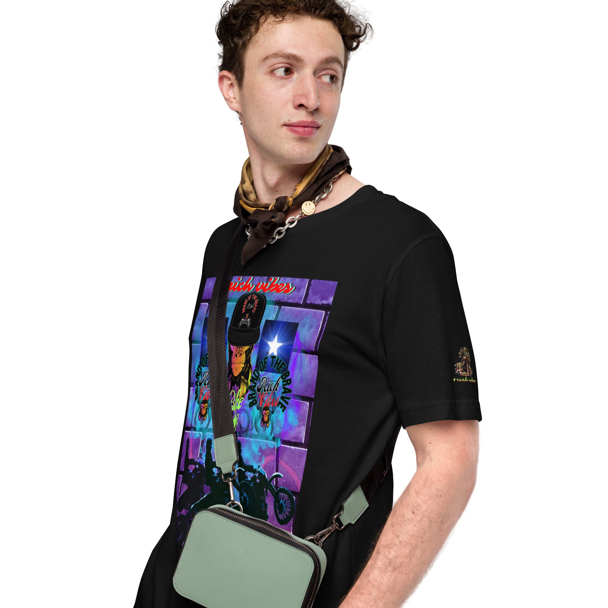 Rich Vibes Purple Brick Volt Bike Life 1.0 - Unisex t-shirt