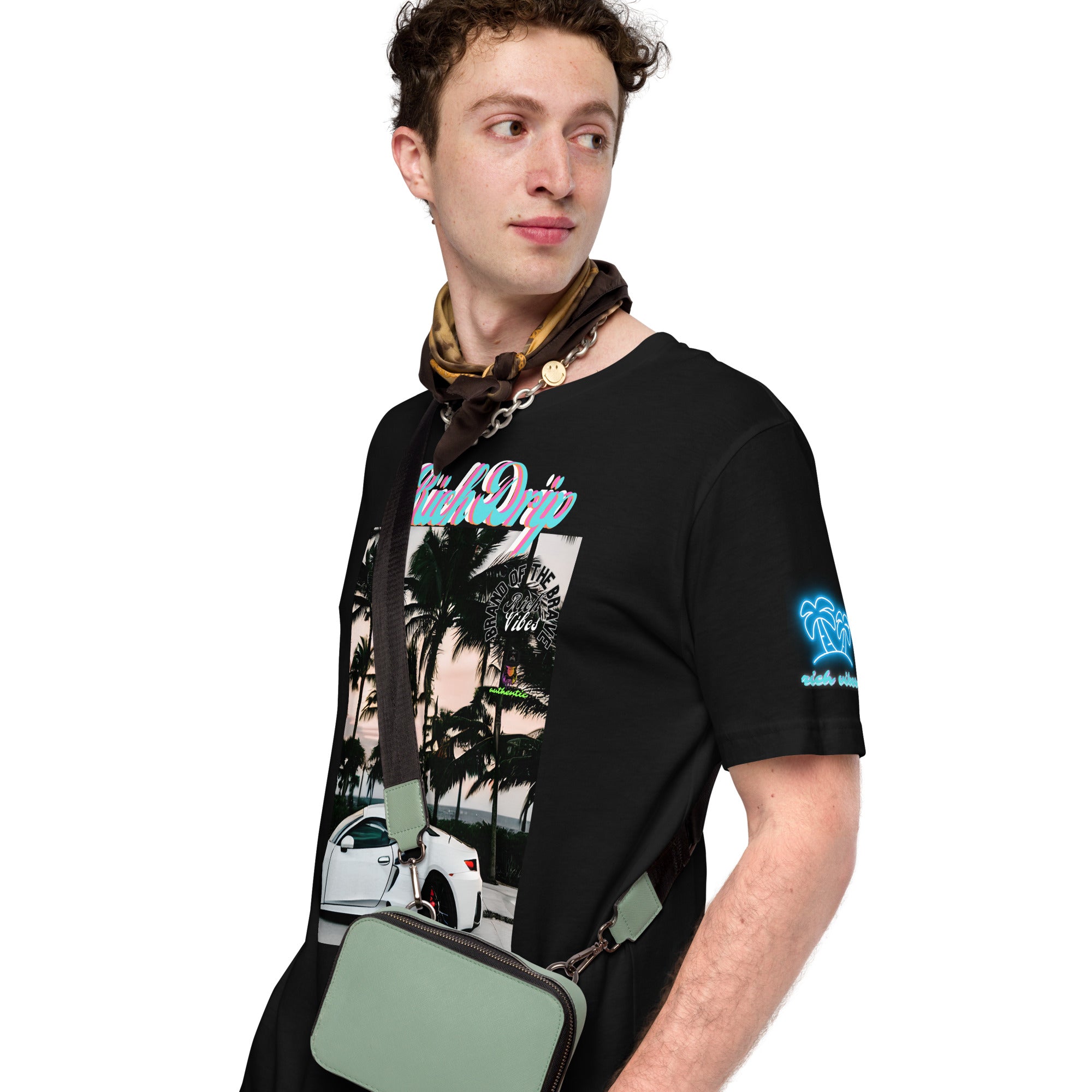 RV Rich Drip Brand Of The Brave Windy Palms White Motor Sport - Unisex t-shirt