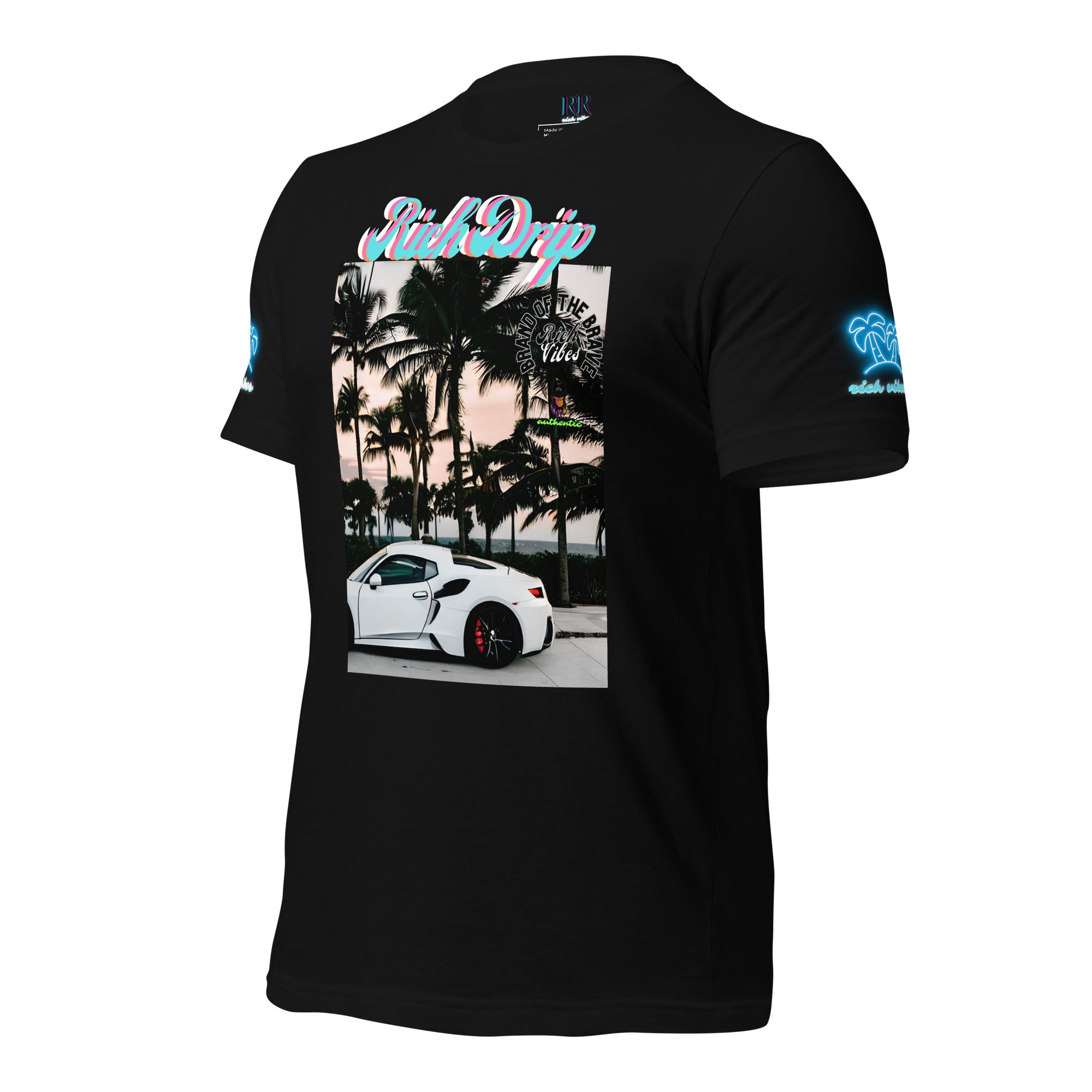 RV Rich Drip Brand Of The Brave Windy Palms White Motor Sport - Unisex t-shirt