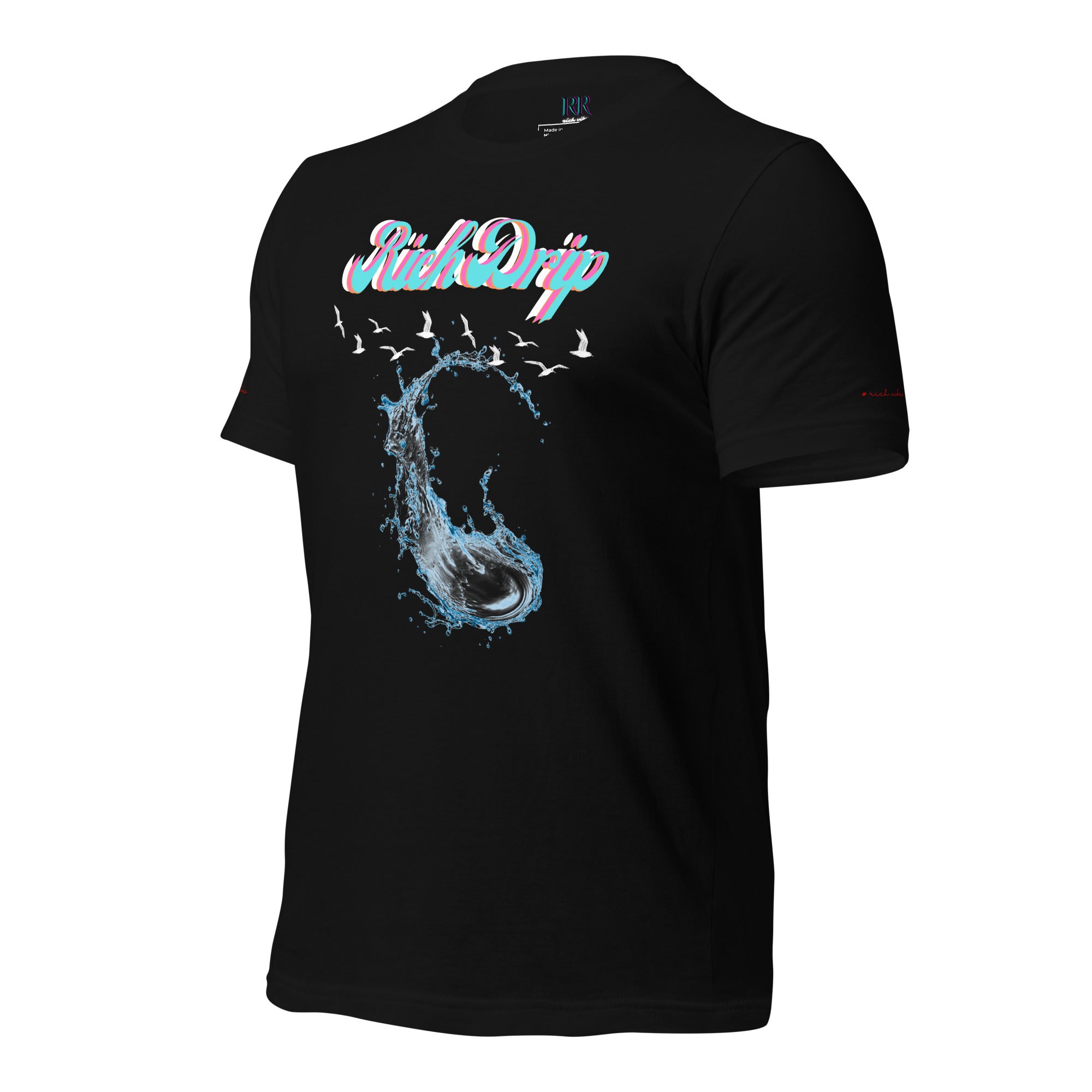 Rich Vibes Rich Drip Miami Splash T-Shirt