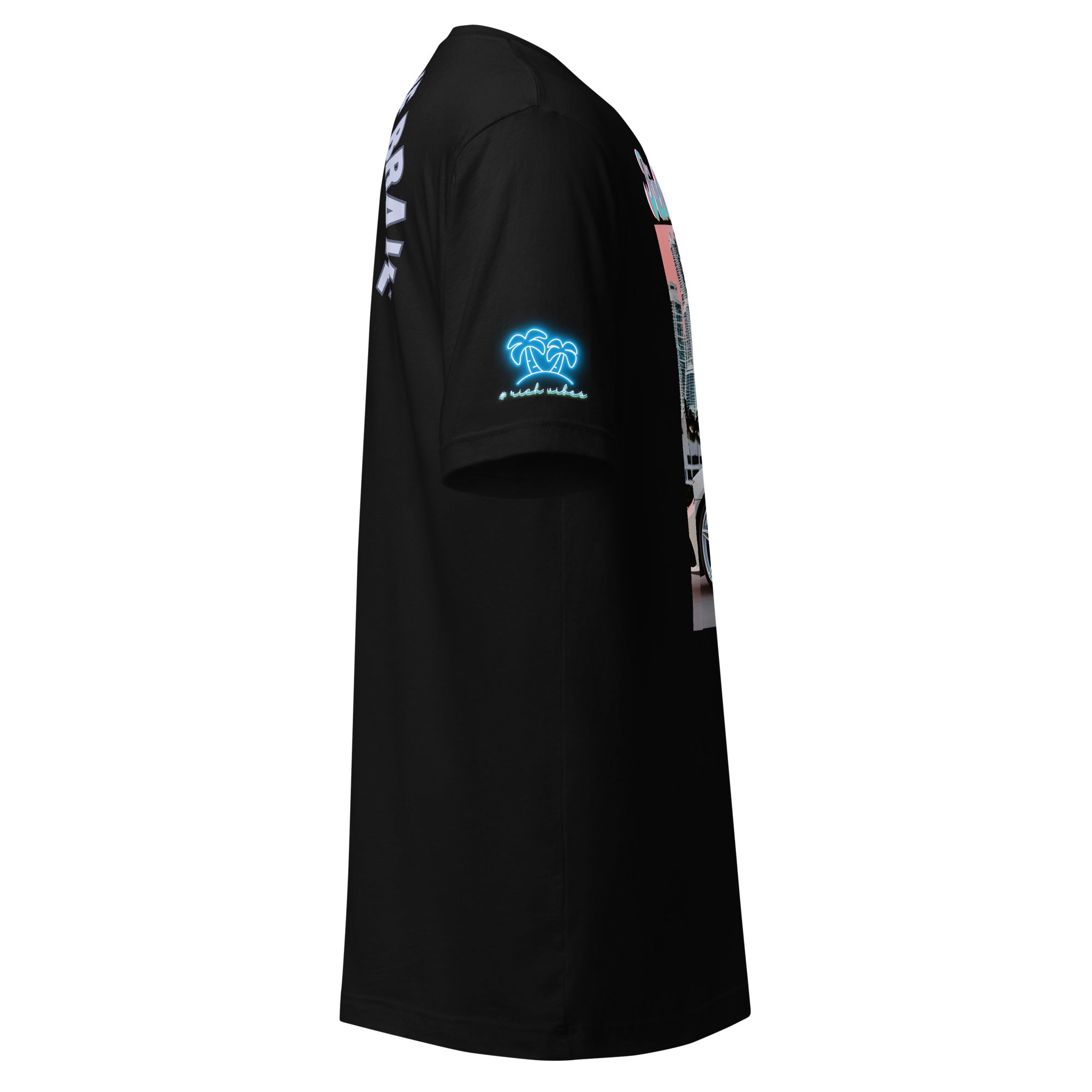 Rich Vibes Motor Sport Miami White Rari Black - Unisex t-shirt