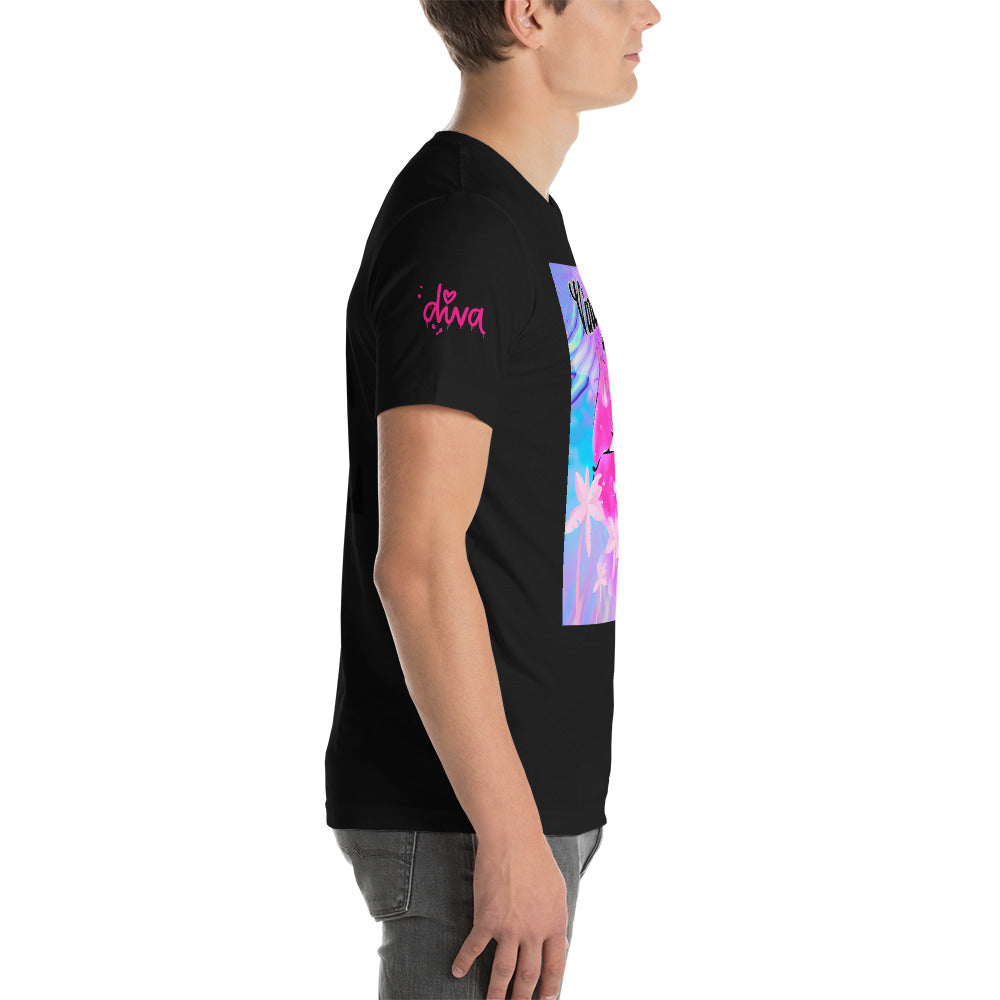Vineyard Vibes Pink Palm Tree Print Diva Kiss - Unisex t-shirt