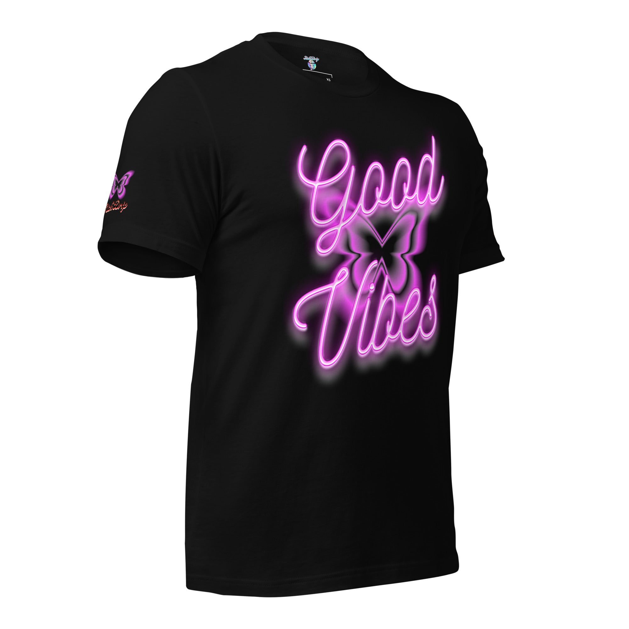 Rich Good Vibes Purple ButterFly "Enjoy Every Moment" - Unisex t-shirt