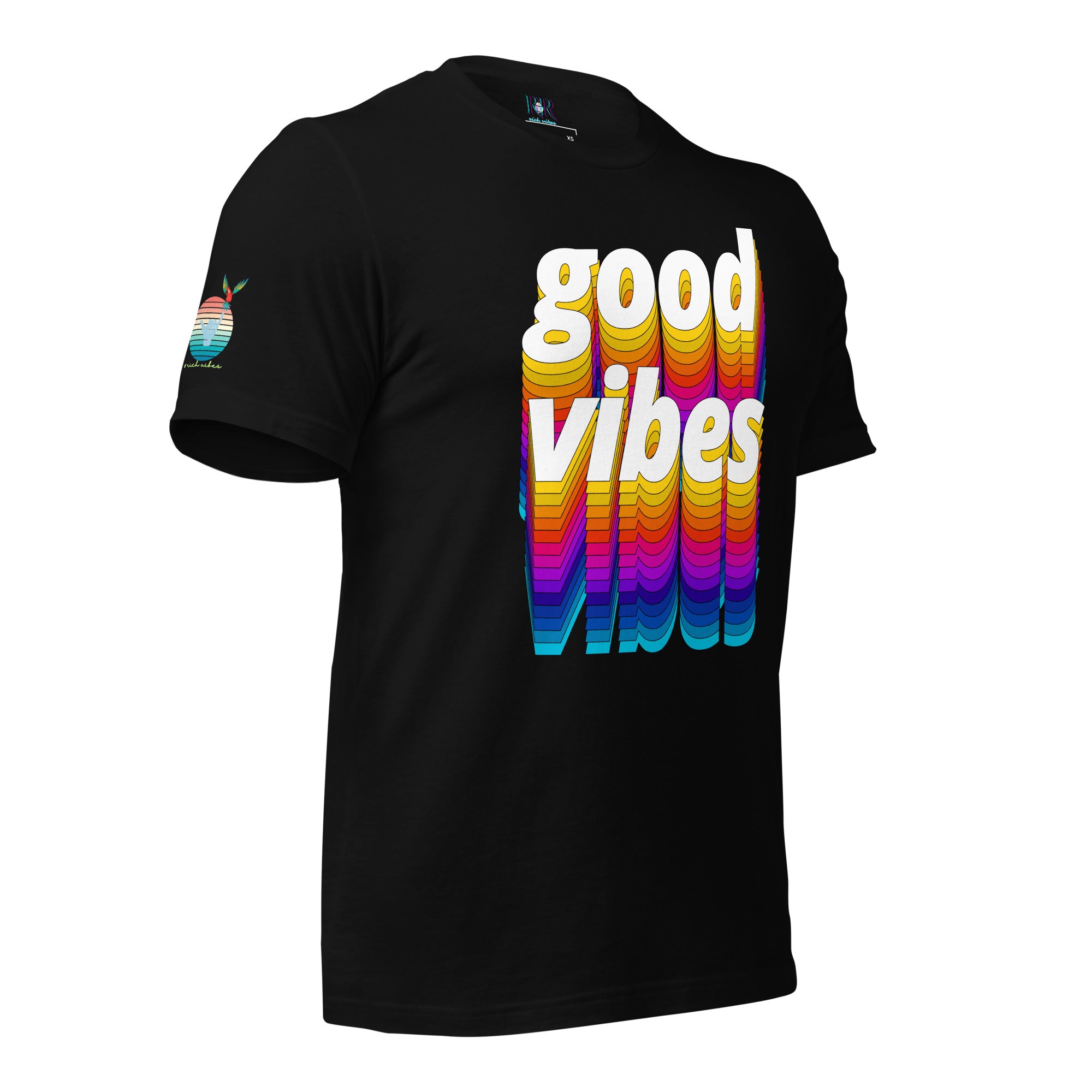 Rich Drip Good Vibes Multi Colored Circle - Unisex t-shirt