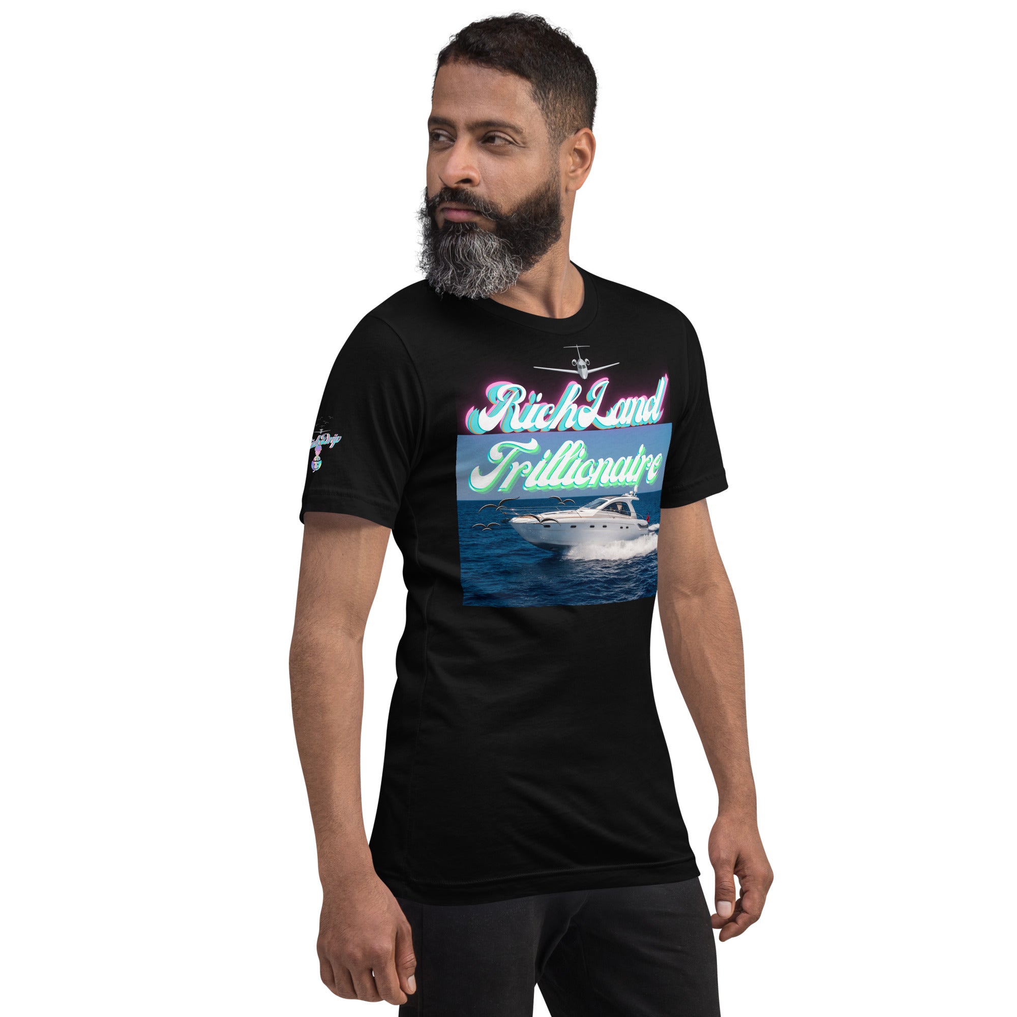 Rich Drip Rich Land Trillionaire Work Hard Play Hard 24/7 - Unisex t-shirt