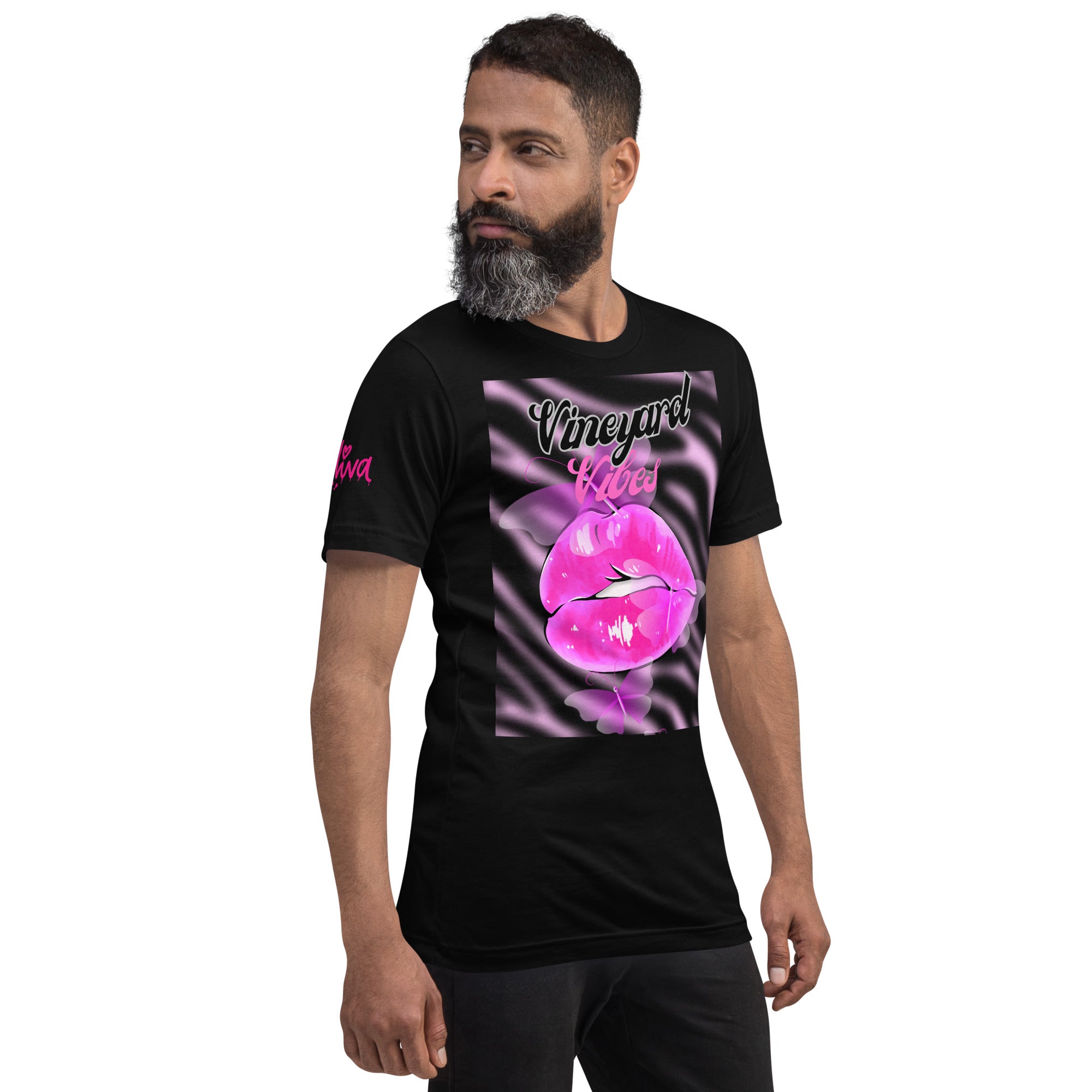Vineyard Vibes Pink Print Diva Kiss - Unisex t-shirt