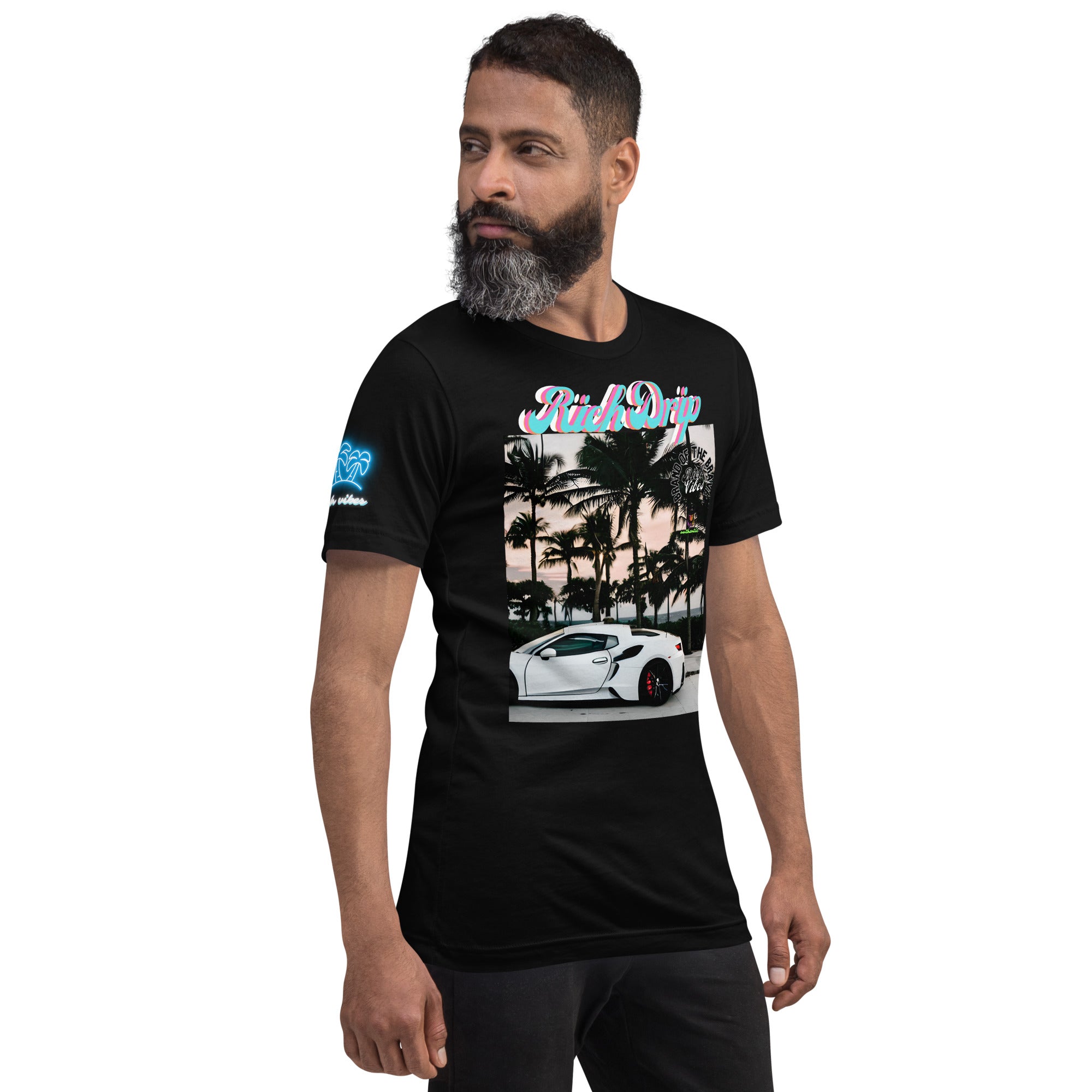 RV Rich Drip Brand Of The Brave Windy Palms White Motor Sport - Unisex t-shirt Black