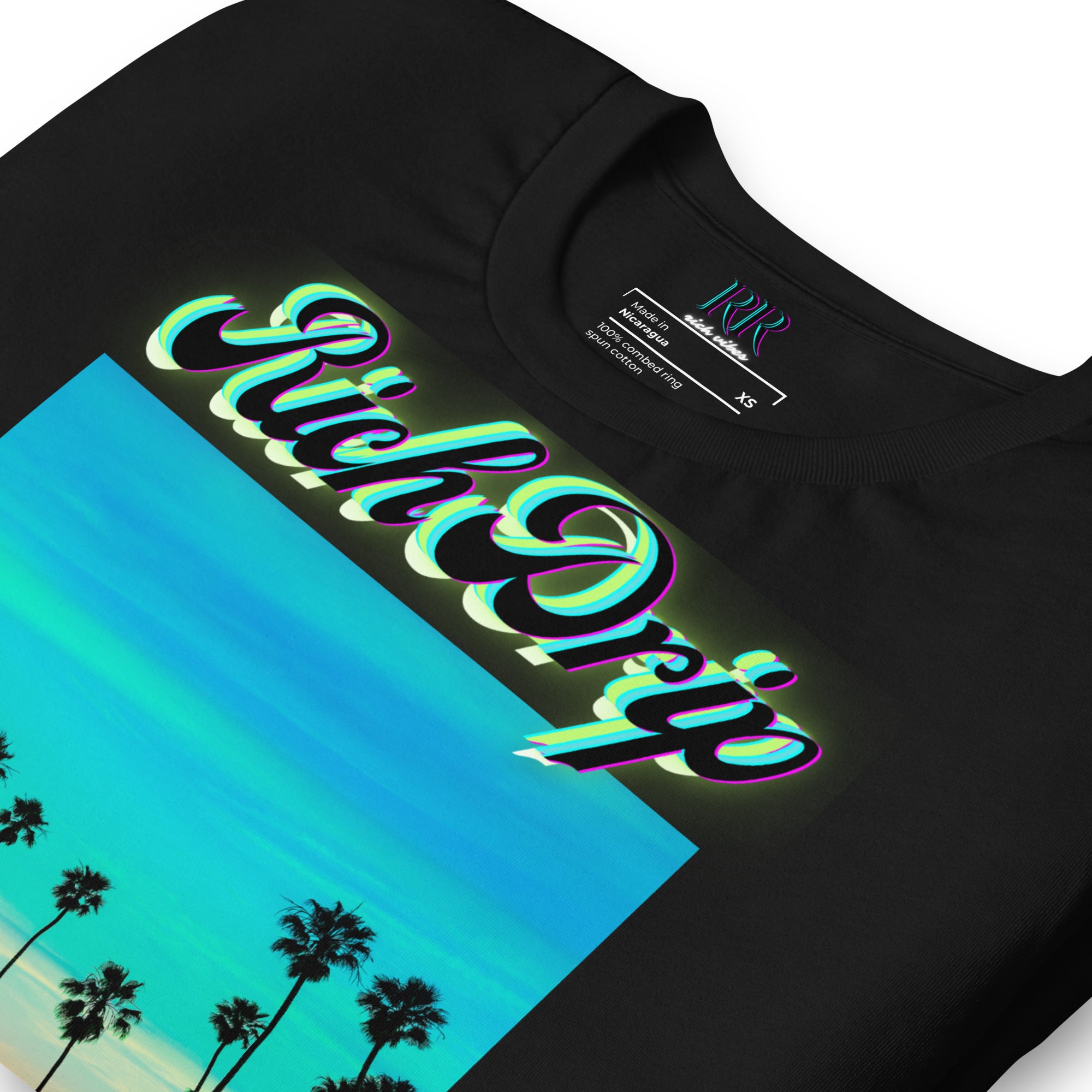 RV Rich Drip Multi Colored Beach Sunset Drip - Unisex t-shirt