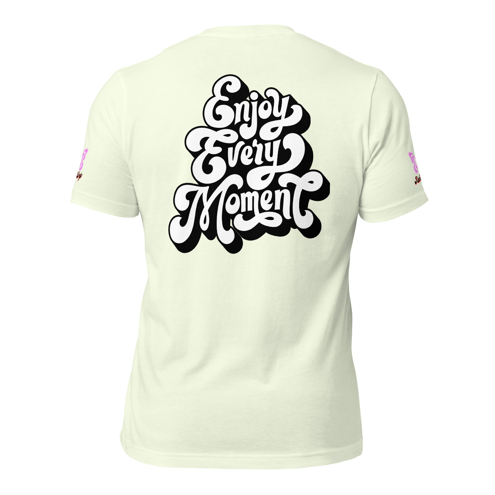 Rich Good Vibes Purple ButterFly "Enjoy Every Moment" - Unisex t-shirt