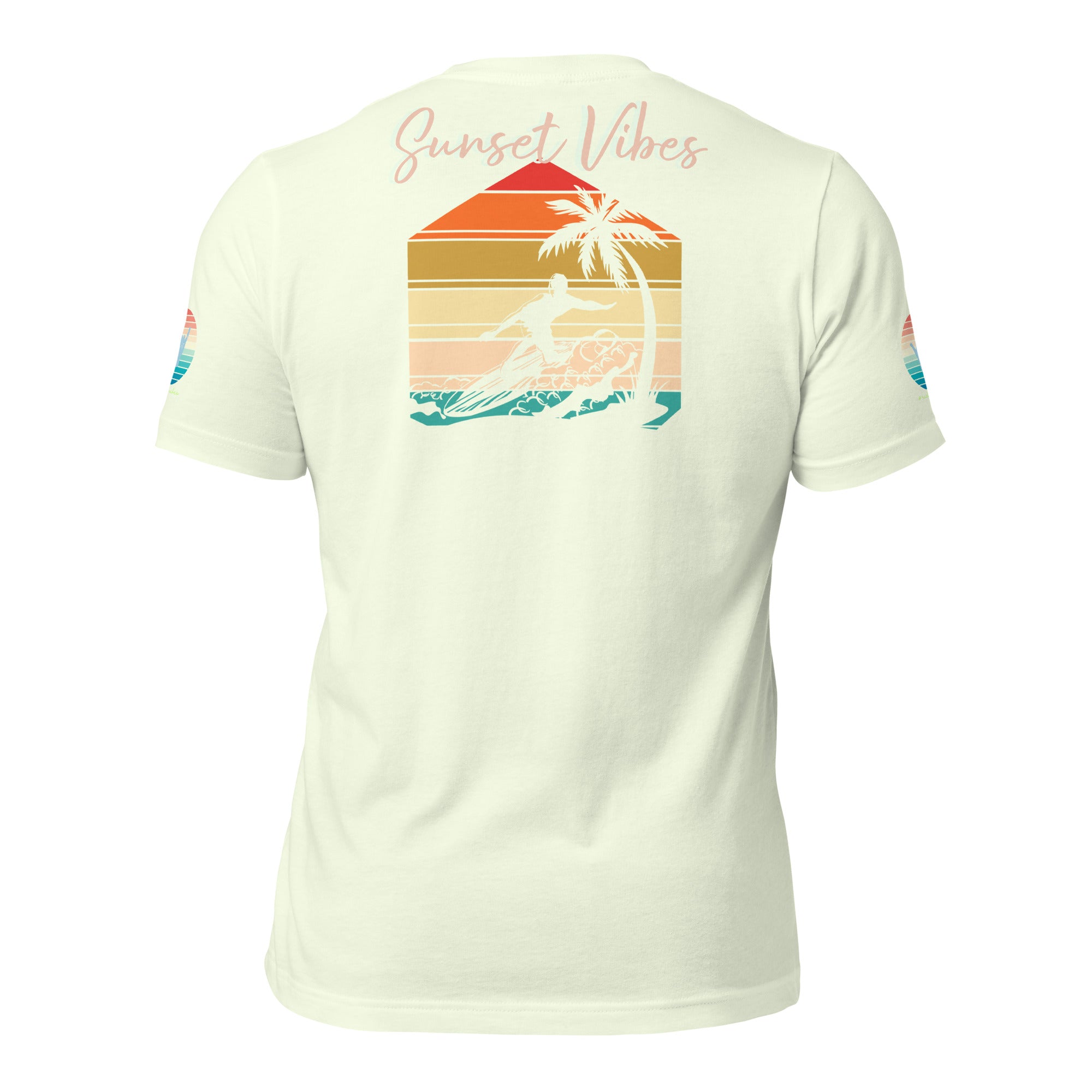Sunset Vibes Beach Surf Creation 1.0 - Unisex t-shirt Pastel